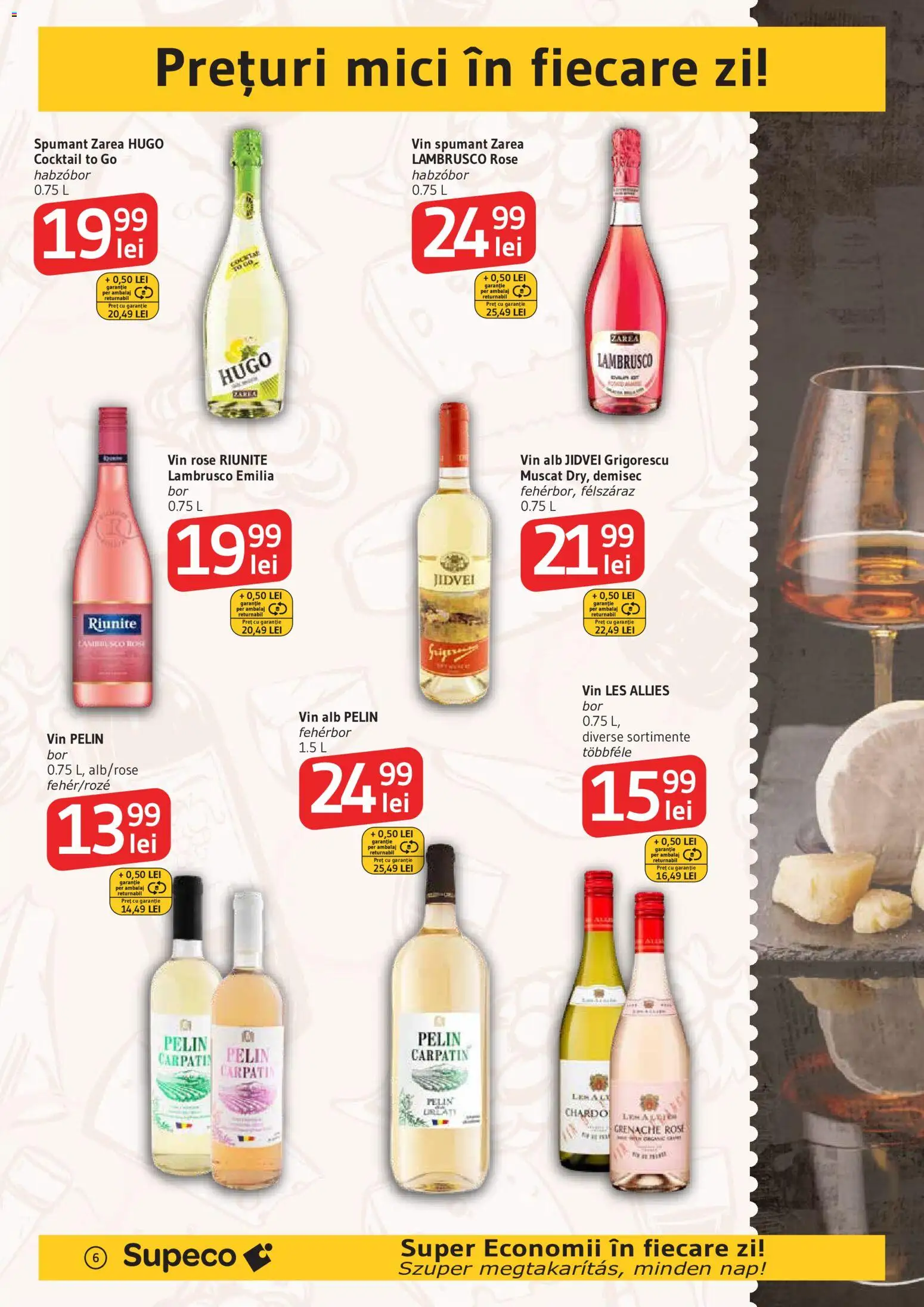 Noul catalog Supeco – valabil de la 08.10.2026 | Pagină: 6 | Produse: Vin alb, Vin spumant, Vin, Cocktail
