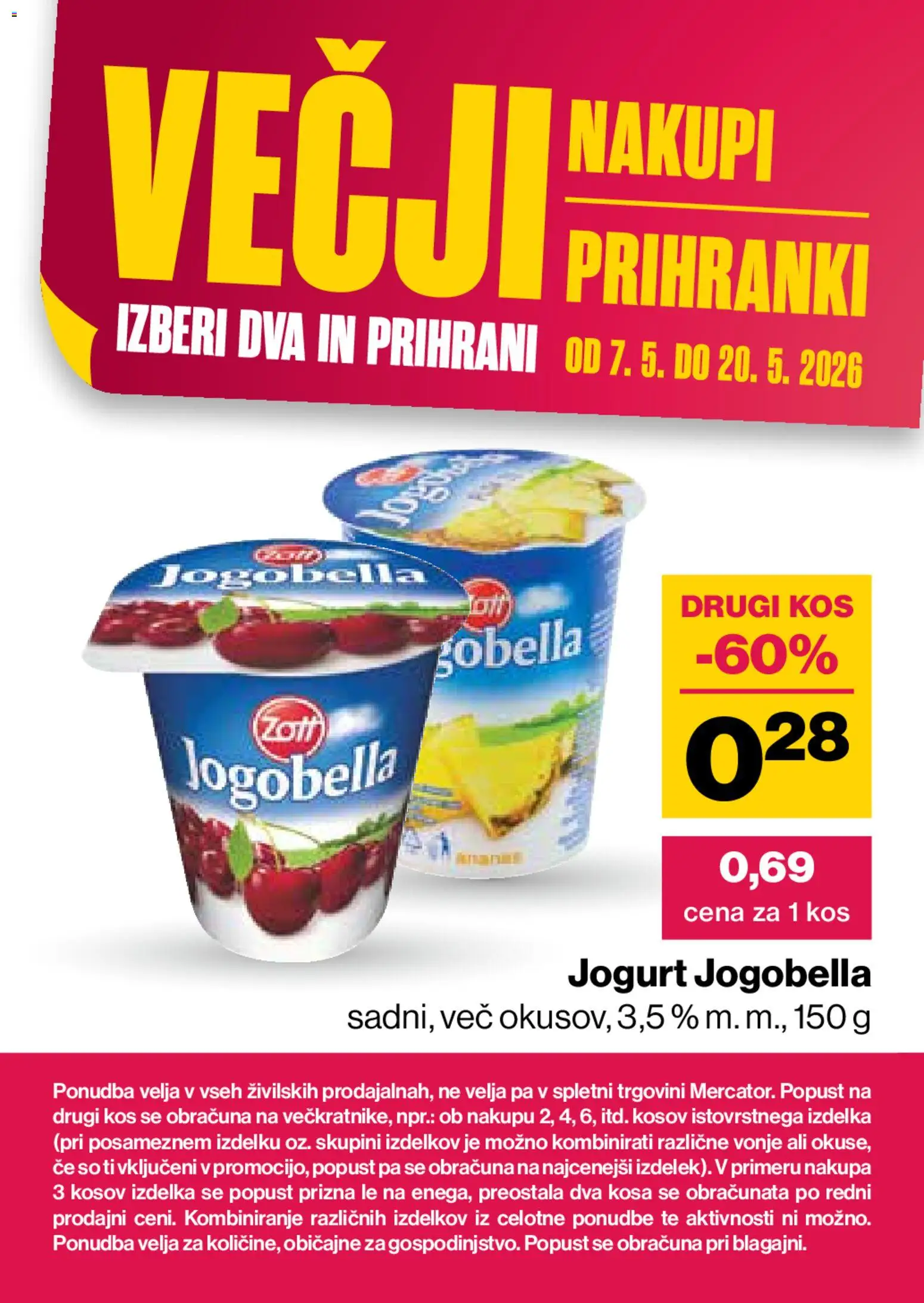 Novi Mercator katalog ponudbe – veljaven od 07.05.2026 | Stran: 31 | Izdelki: Kos, Jogurt