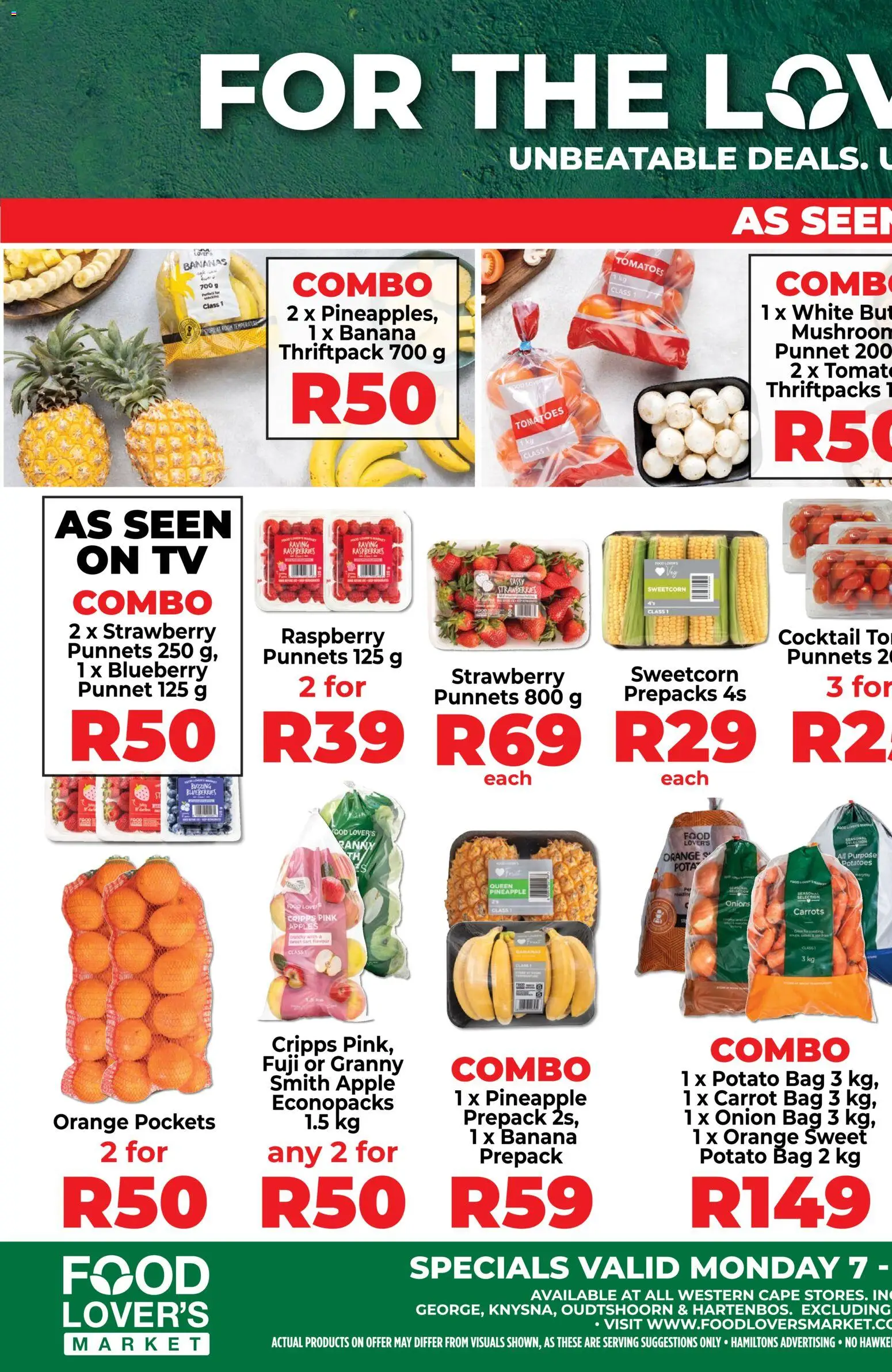 New Food Lover's Market catalogue – valid from 07/09/2026 | Page: 1 | Products: Bag, Apples, Carrots, Potatoes