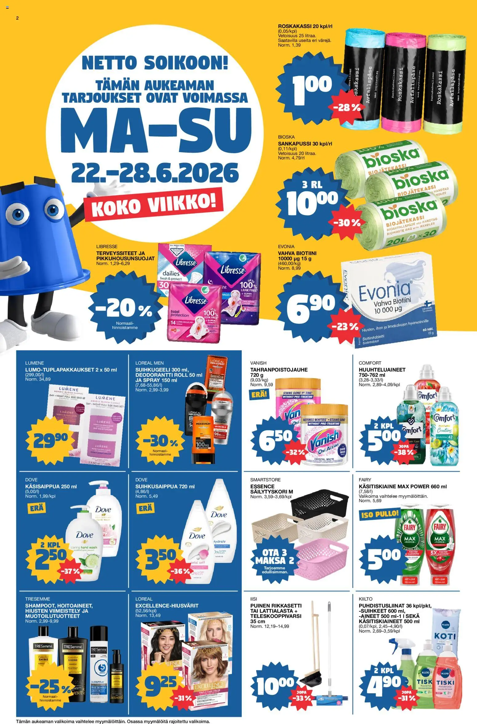 Tokmanni tarjoukset – voimassa 22/06/2026 alkaen | Sivu: 2