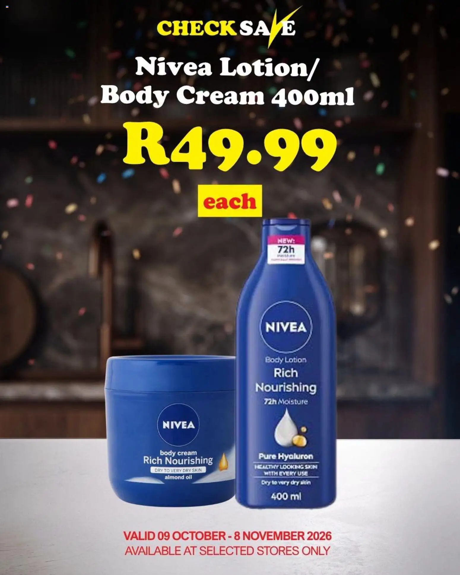 New Check Save catalogue – valid from 09/10/2026 | Page: 6 | Products: Oil, Cream, Body cream, Lotion