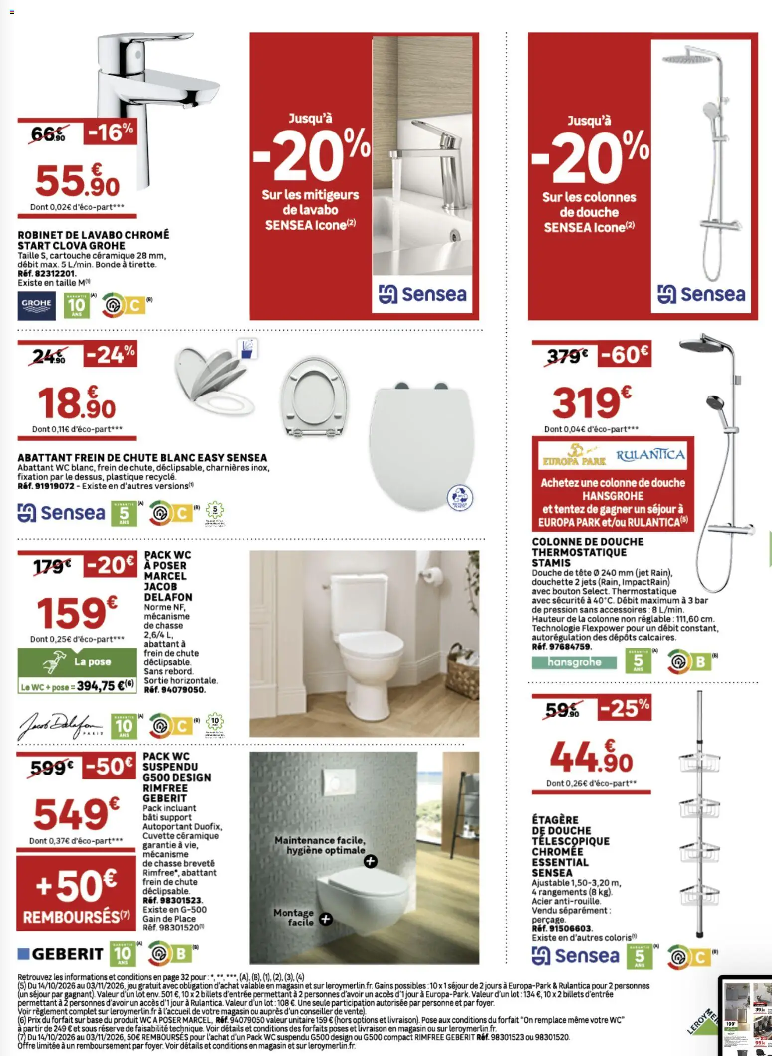 {H1} | Page: 7 | Produits: Marcel, Robinet, Colonne de douche, Lavabo