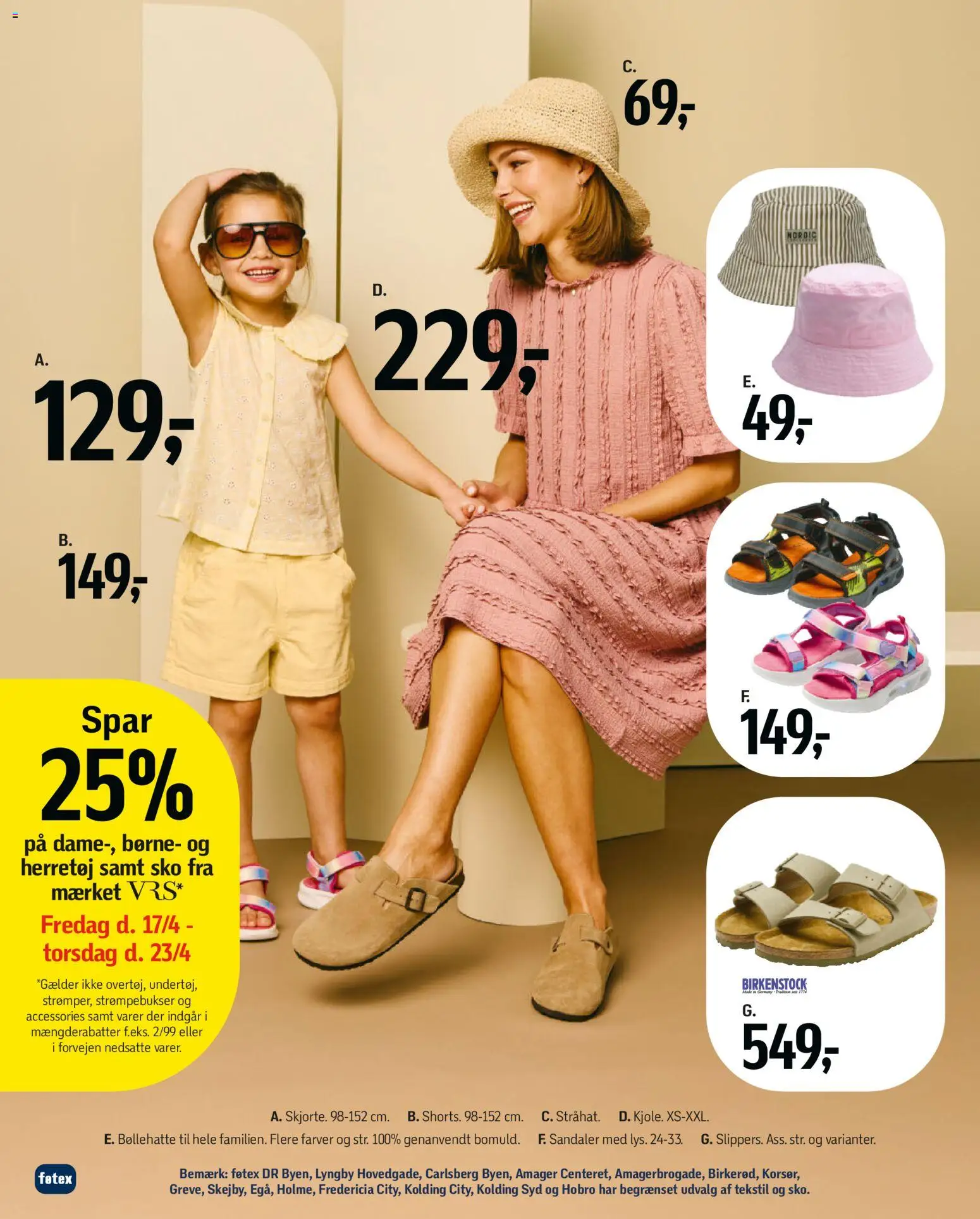 Føtex tilbudsavis – gyldig fra 17.04.2026 | Side: 61 | Produkter: Sandaler, Strømpebukser, Sko