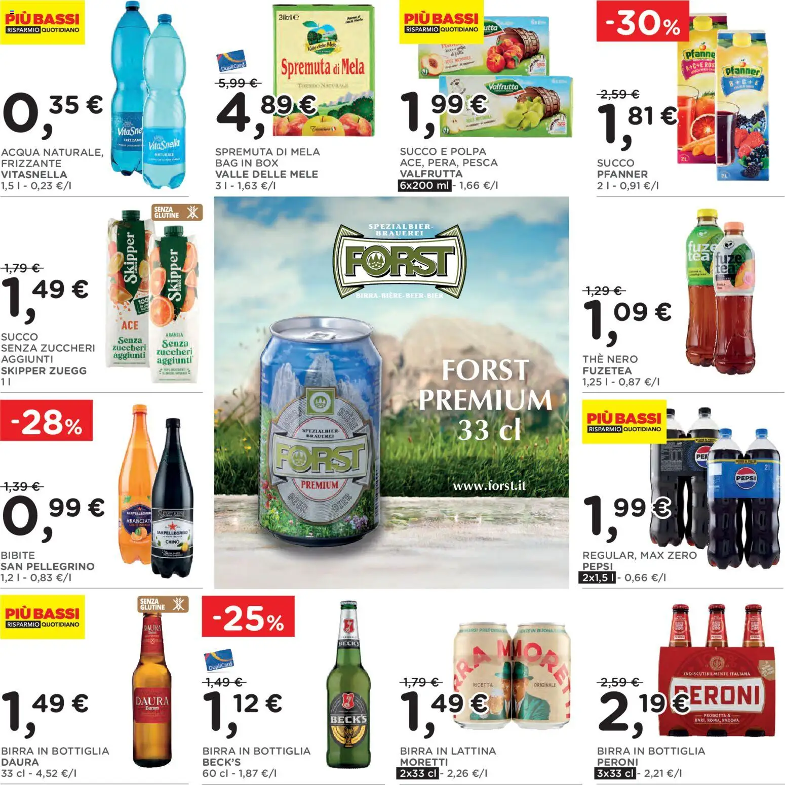 Volantino Poli del 28/10/2026 | Pagina: 26 | Prodotti: Birra in lattina, Arancia, Pepsi, Birra in bottiglia