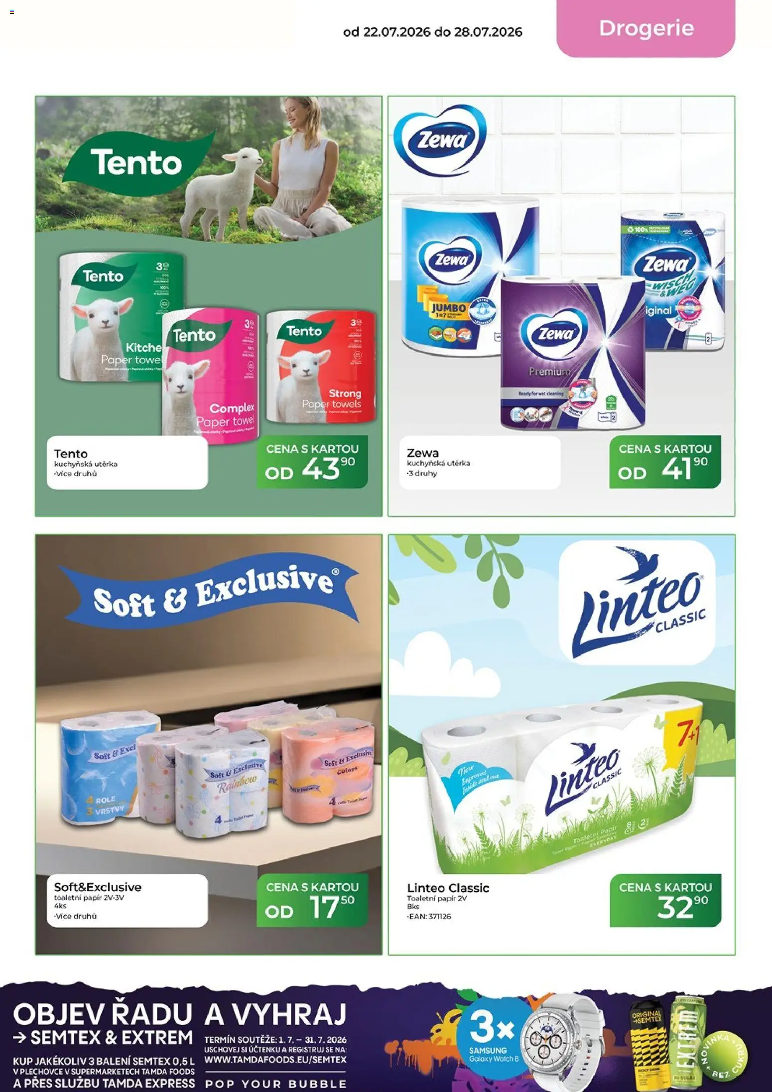 Tamda Foods leták od 22.07.2026 | Strana: 55 | Produkty: Samsung, Zewa, Drogerie, Utěrka