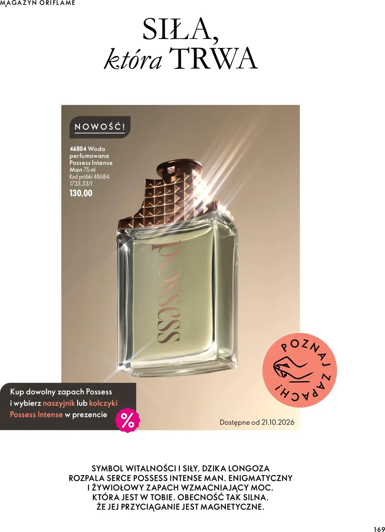 Oriflame Katalog 14 2026 od 30.09.2026 | Strona: 169 | Produkty: Naszyjnik, Zapach, Woda