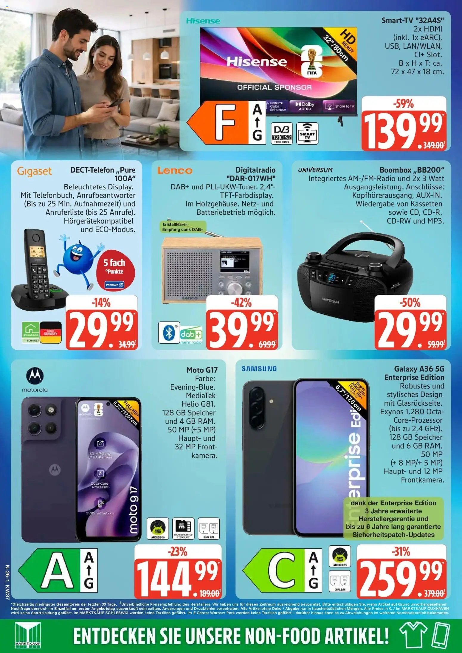 Marktkauf Prospekt Buxtehude (ab 07.09.2026) » Angebote online | Seite: 26 | Produkte: Toner, TV, Audio, Radio