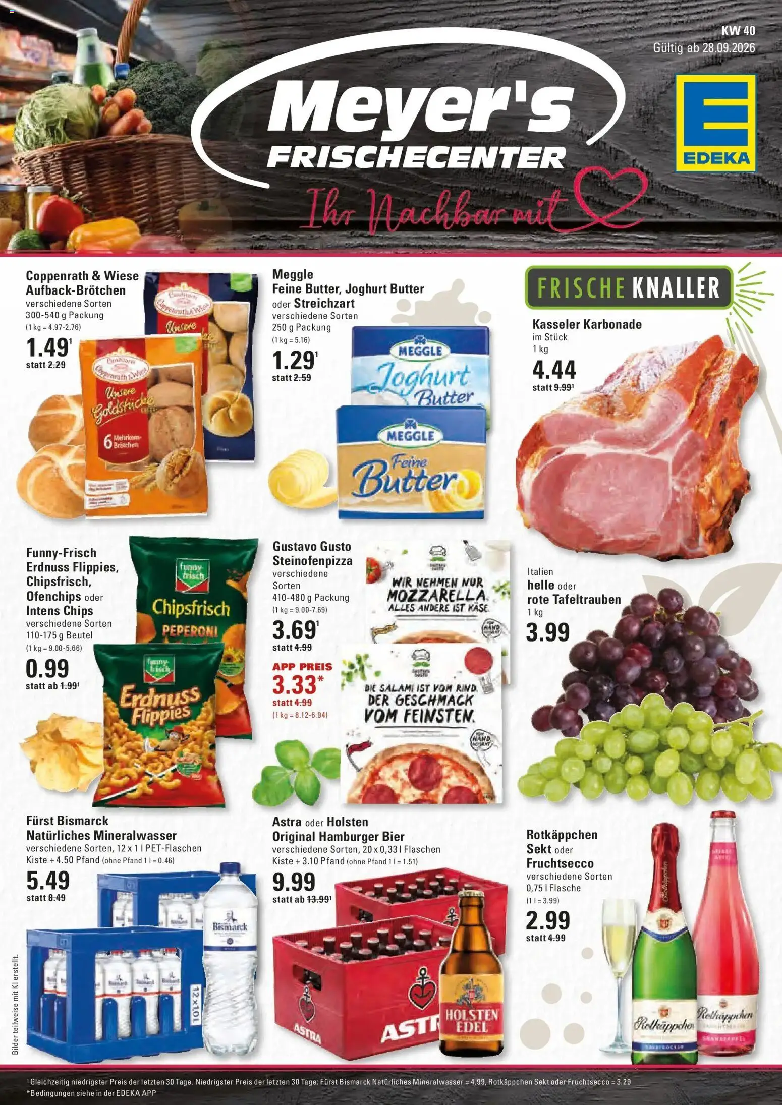 Edeka Prospekt Hamburg (ab 28.09.2026) » Angebote Online | Seite: 1 | Produkte: Sekt, Astra, Holsten, Rotkäppchen