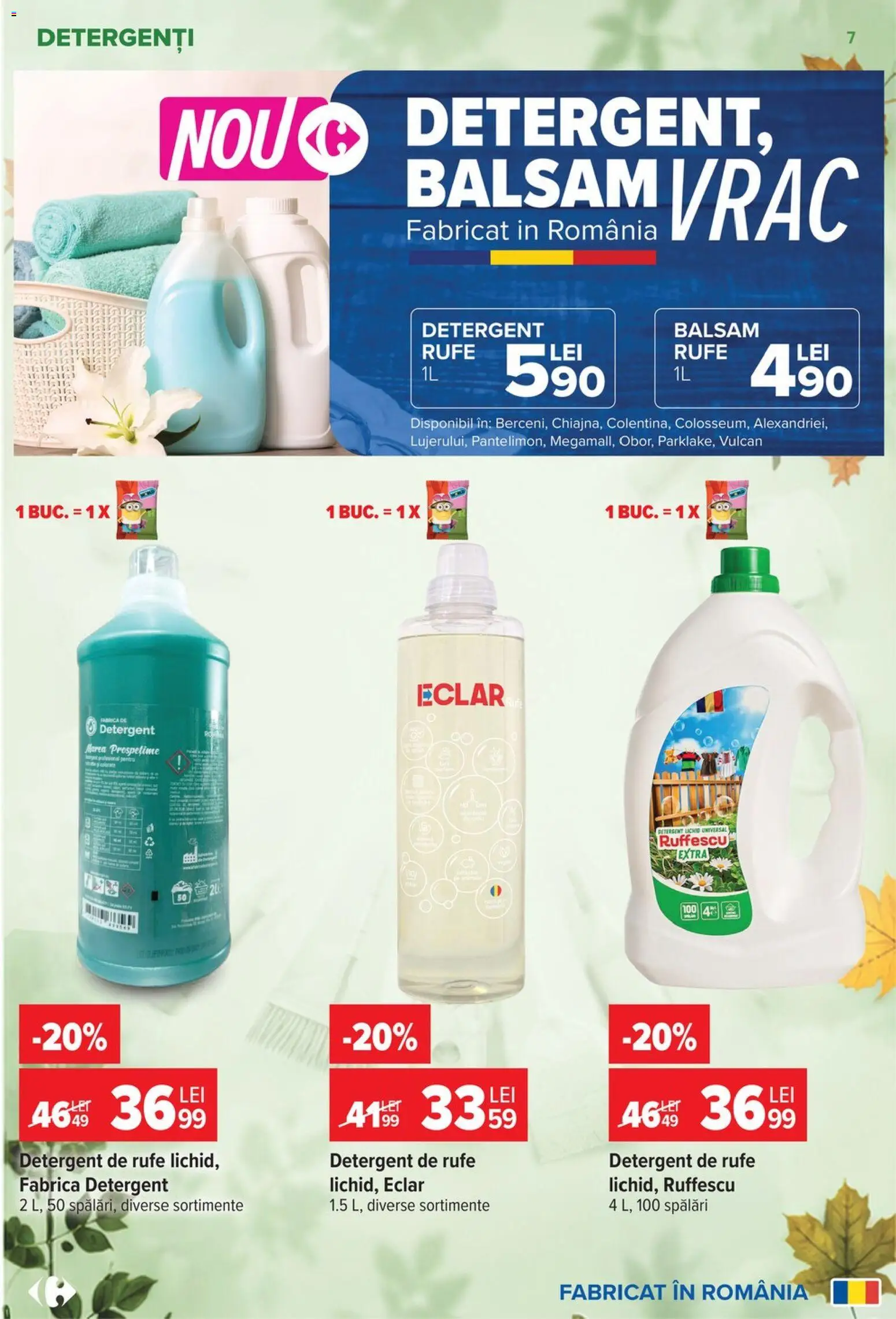 Noul catalog Carrefour – valabil de la 30.09.2026 | Pagină: 7 | Produse: Balsam, Detergent