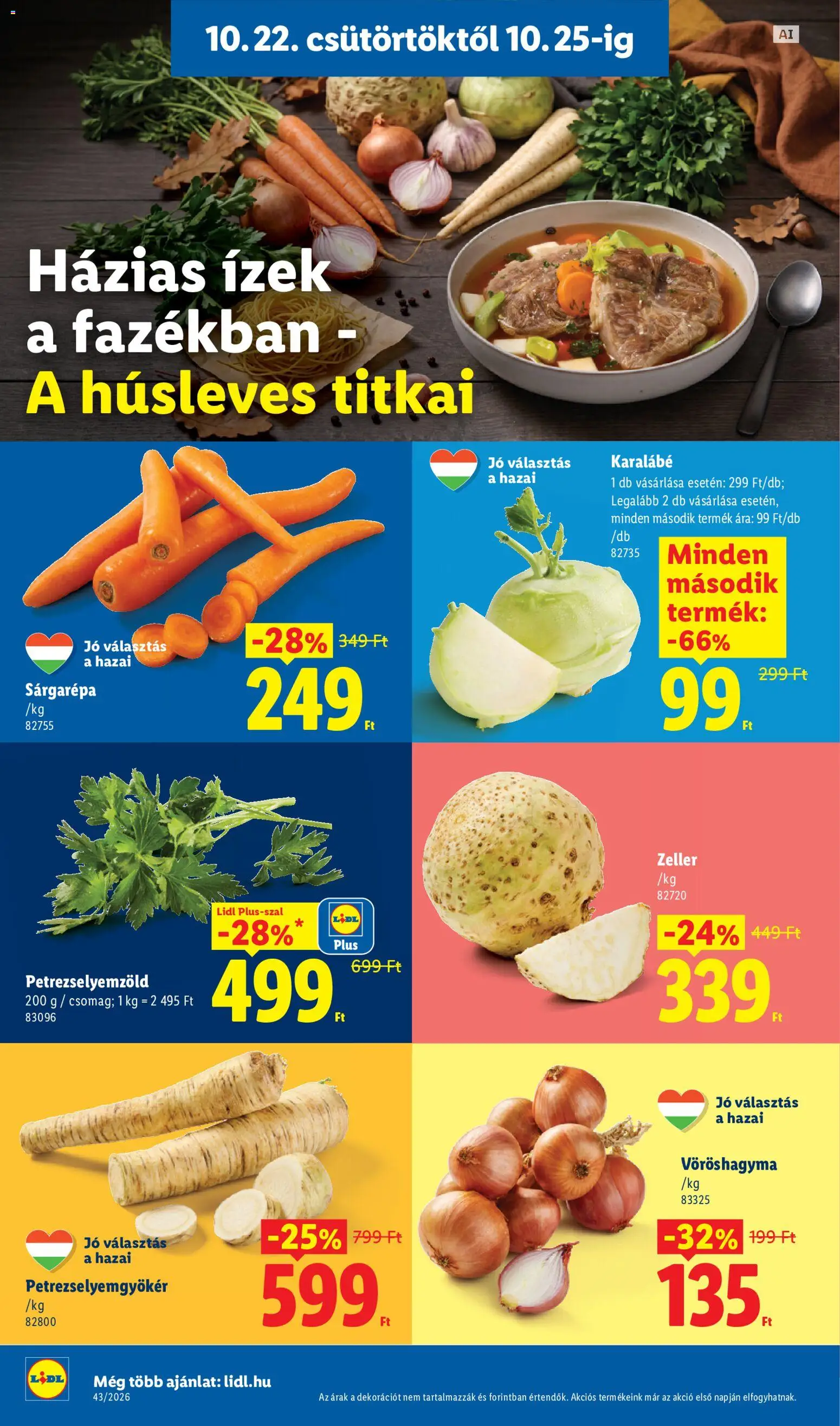 Lidl akciós ujság - amely érvényes a következő dátumtól: 2026.10.22. | Oldal: 6