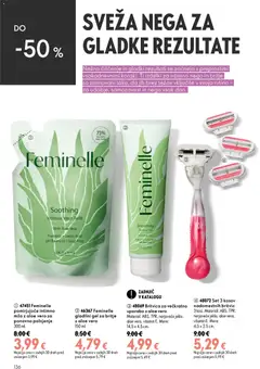 Oriflame katalog akcije – veljaven od 26.08.2026 | Stran: 136 | Izdelki: Gel za britje, Aloe Vera, Milo