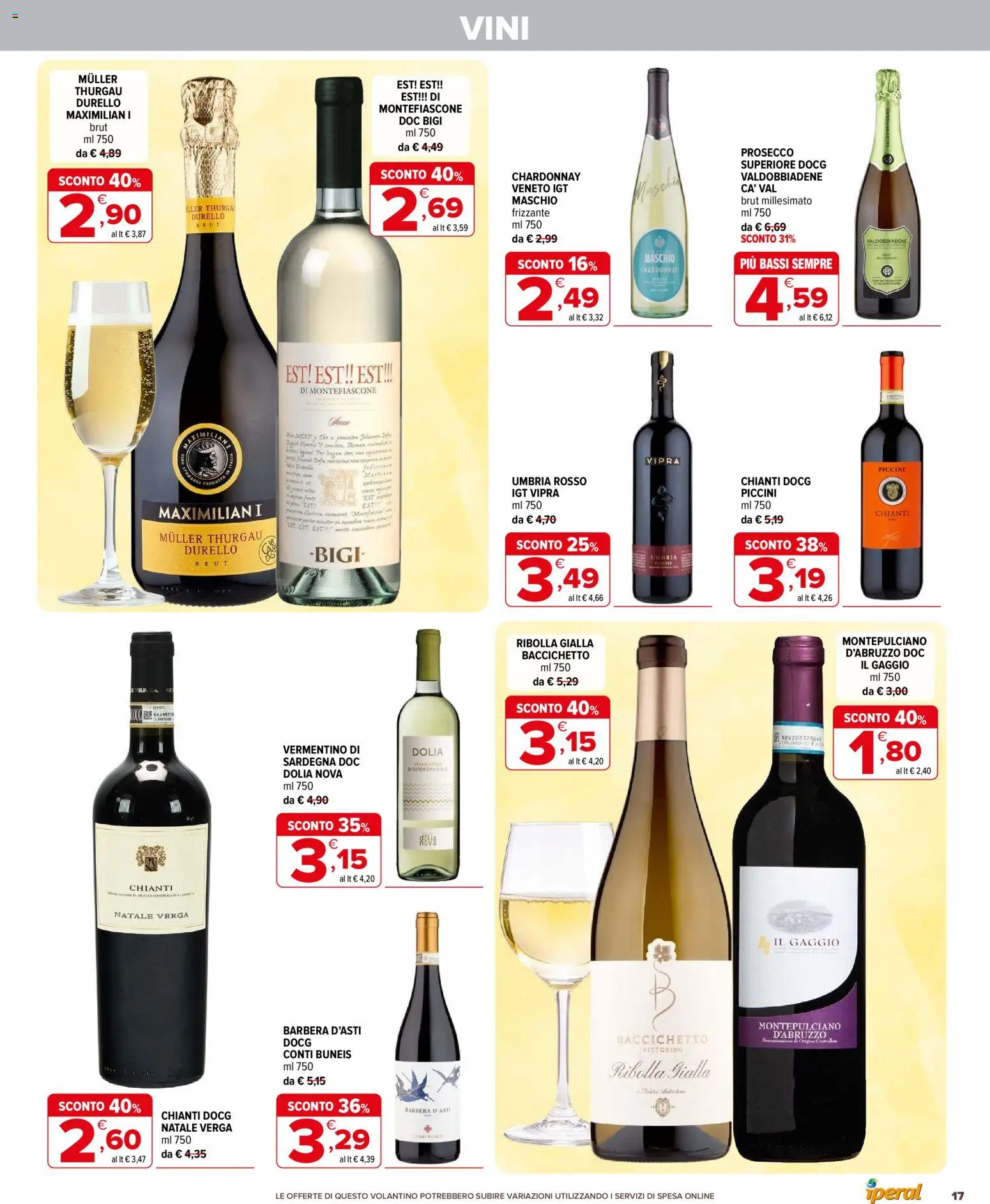 Volantino Iperal del 06.05.2026 | Pagina: 17 | Prodotti: Prosecco