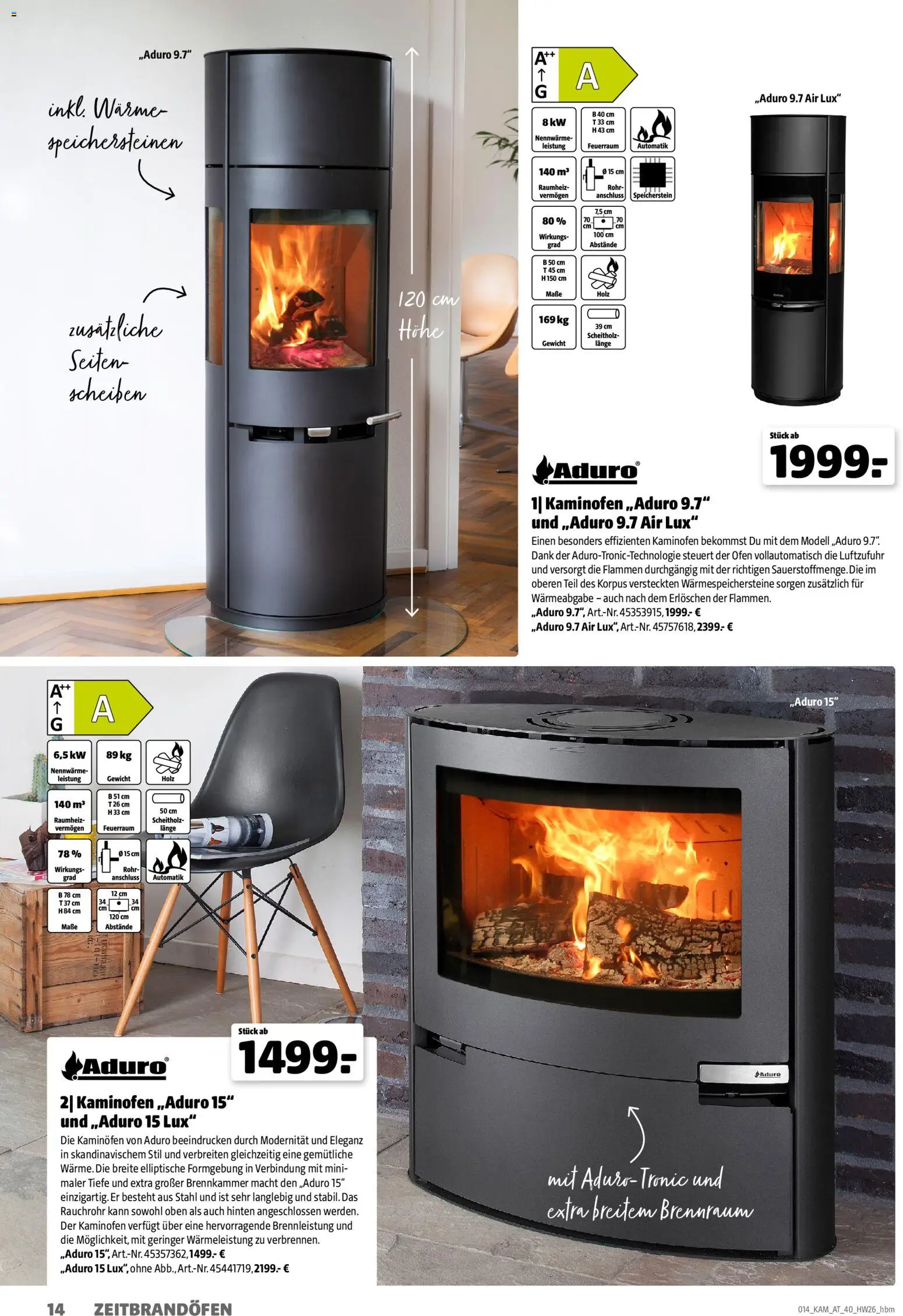 Hagebau Kaminofen und Zubehör gültig ab 29.07.2026 | Seite: 14 | Produkte: Ofen, Gewicht