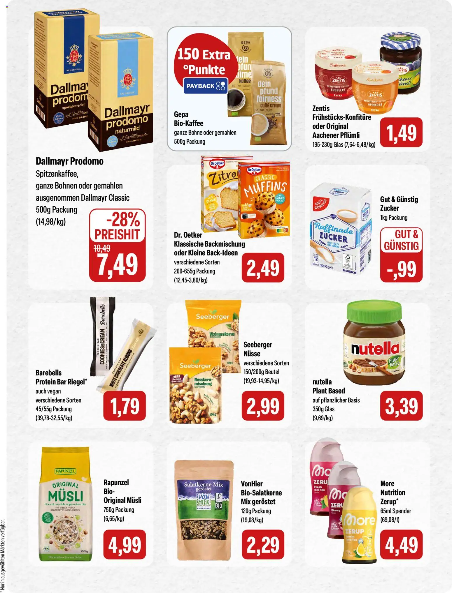 Feneberg Angebote – gültig ab 02.07.2026 | Seite: 11 | Produkte: Musli, Nutella, Dallmayr prodomo, Nüsse