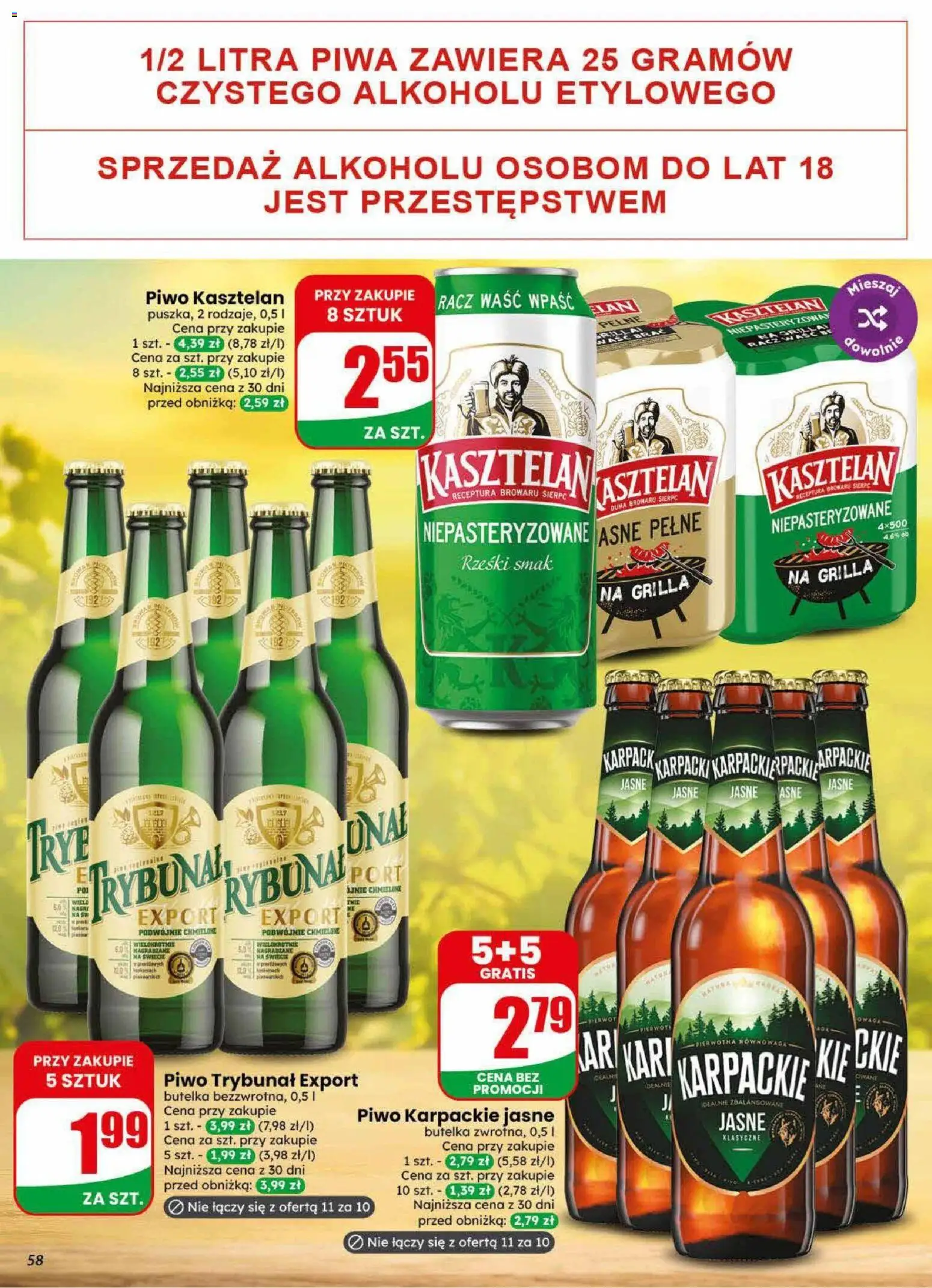 Dino gazetka od 22.07.2026 | Strona: 58 | Produkty: Piwo