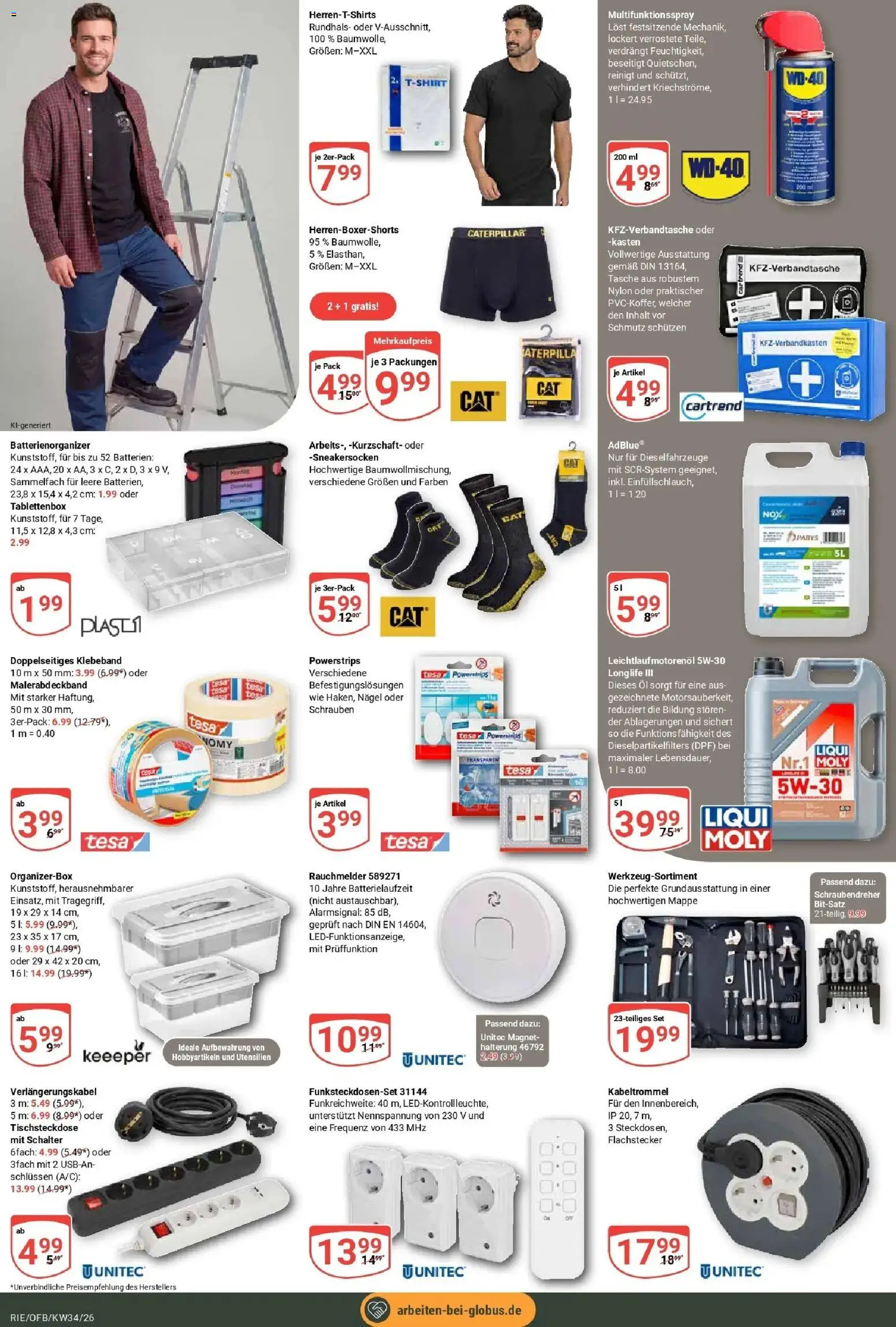 Globus Prospekt Bochum-Riemke (ab 17.08.2026) » Angebote online | Seite: 22 | Produkte: Tasche, Batterien, Öl
