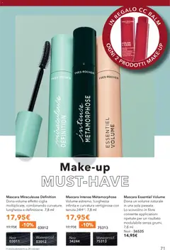 Anteprima del volantino Yves Rocher catalogo Estate Senza Fine valido a partire dal 31/07/2026 | Pagina: 71 | Prodotti: Mascara