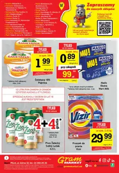 Pogląd oferty "Gram Market gazetka" - ważna od 24.06.2026 | Strona: 16 | Produkty: Leżak, Masło, Śmietana, Proszek do prania