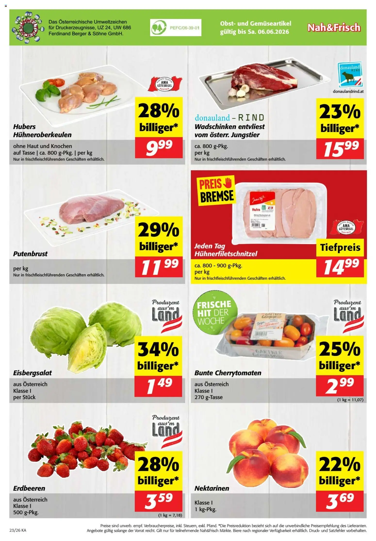 Nah und Frisch Flugblatt gültig ab 03.06.2026 | Seite: 12 | Produkte: Erdbeeren, Obst