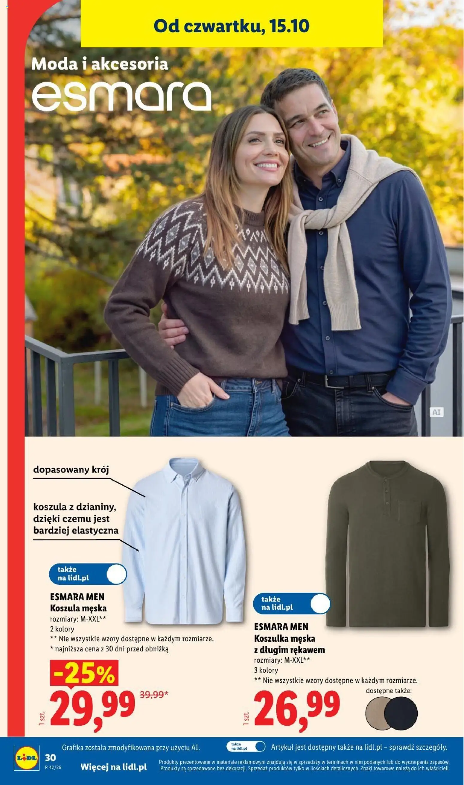Lidl Katalog od 12.10.2026 | Strona: 32 | Produkty: Koszula