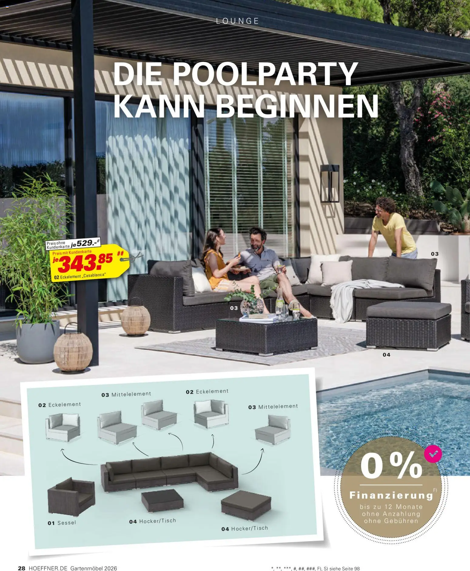 Höffner Prospekt Gartenmöbel – gültig ab 27.03.2026 | Seite: 28 | Produkte: Sessel, Gartenmöbel