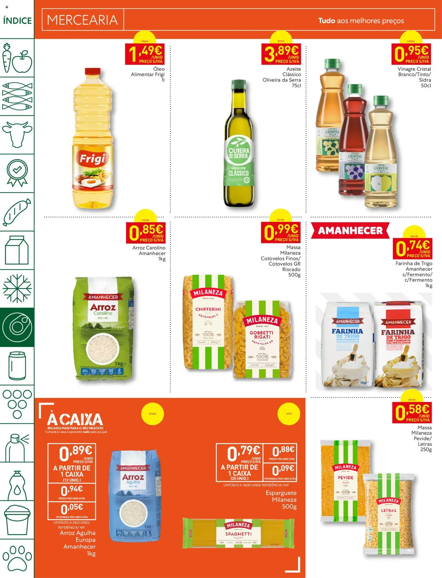 Recheio folheto Madeira │ válido de 23/06/2026 | Página: 16 | Produtos: Esparguete, Azeite, Arroz, Massa