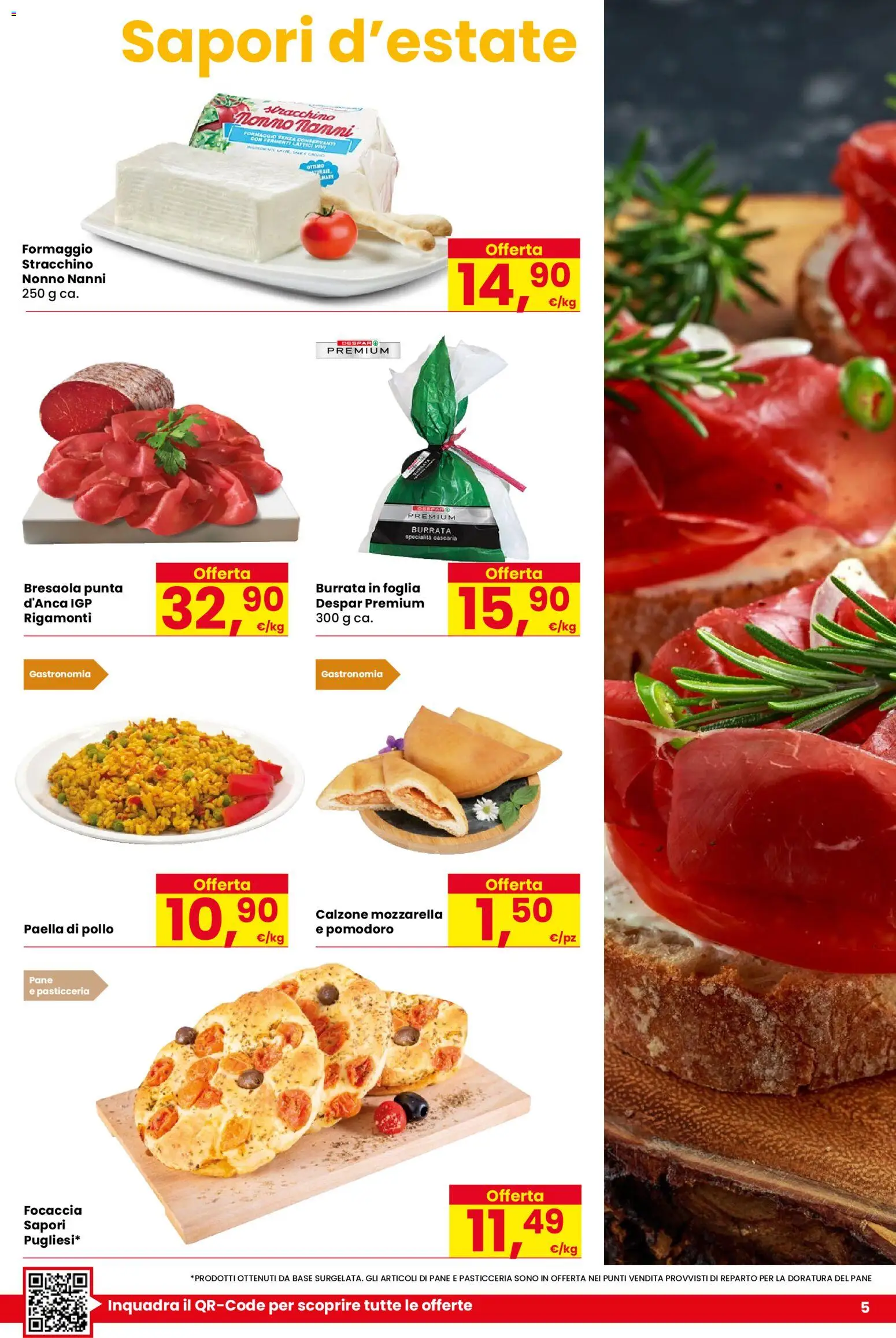 Volantino Despar del 11.06.2026 | Pagina: 5 | Prodotti: Bresaola, Pomodoro, Stracchino, Burrata