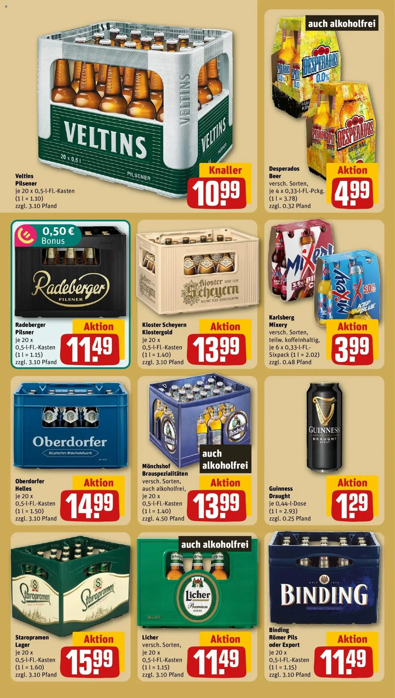 REWE Prospekt ab 26.10.2026 zum Blättern » Angebote | Seite: 17 | Produkte: Monchshof, Bier, Pils, Veltins