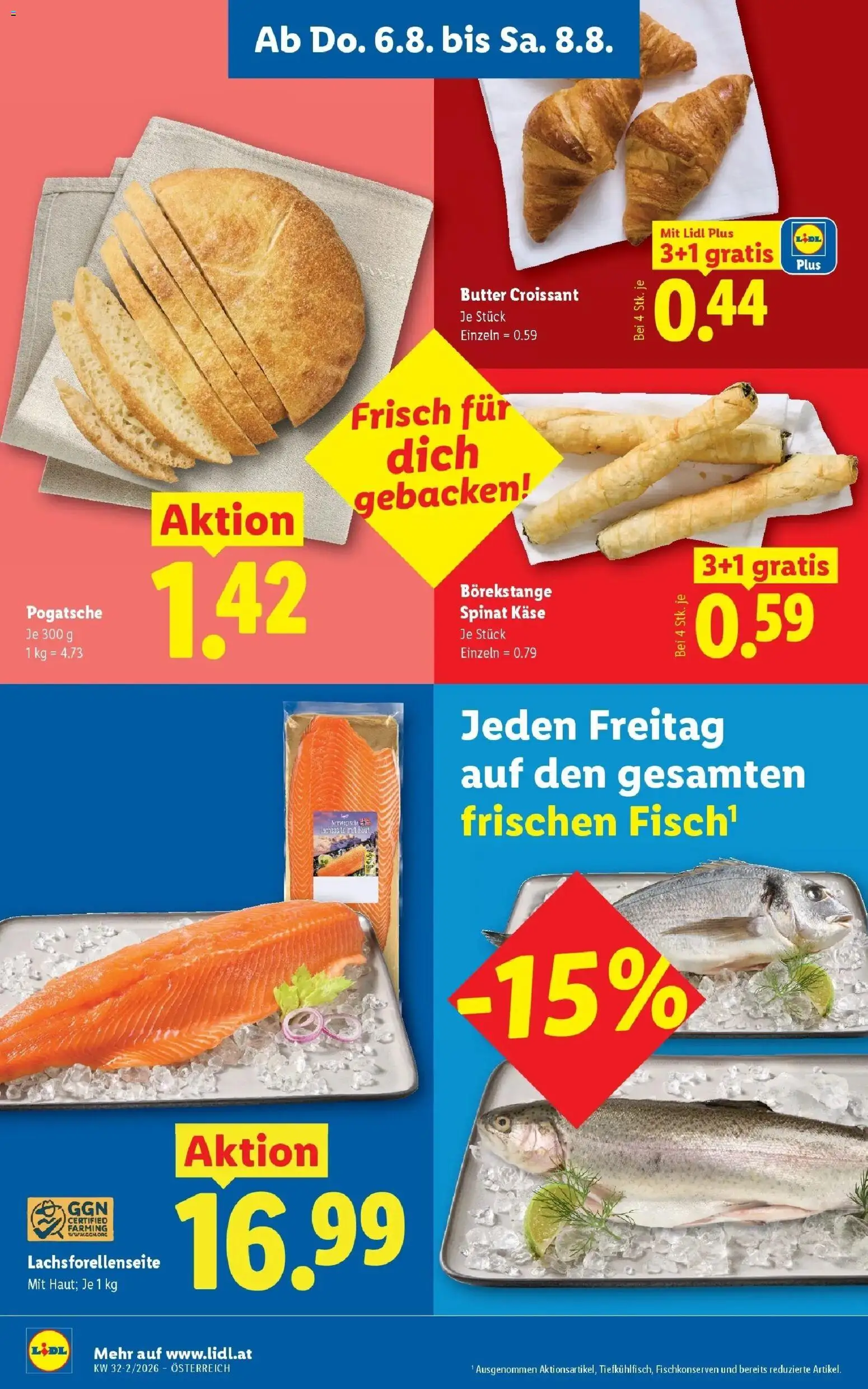 Lidl Flugblatt - Wien, Langenzersdorf, Zwettl ab 06.08.2026 - Angebote ab donnerstag | Seite: 8 | Produkte: Butter, Käse