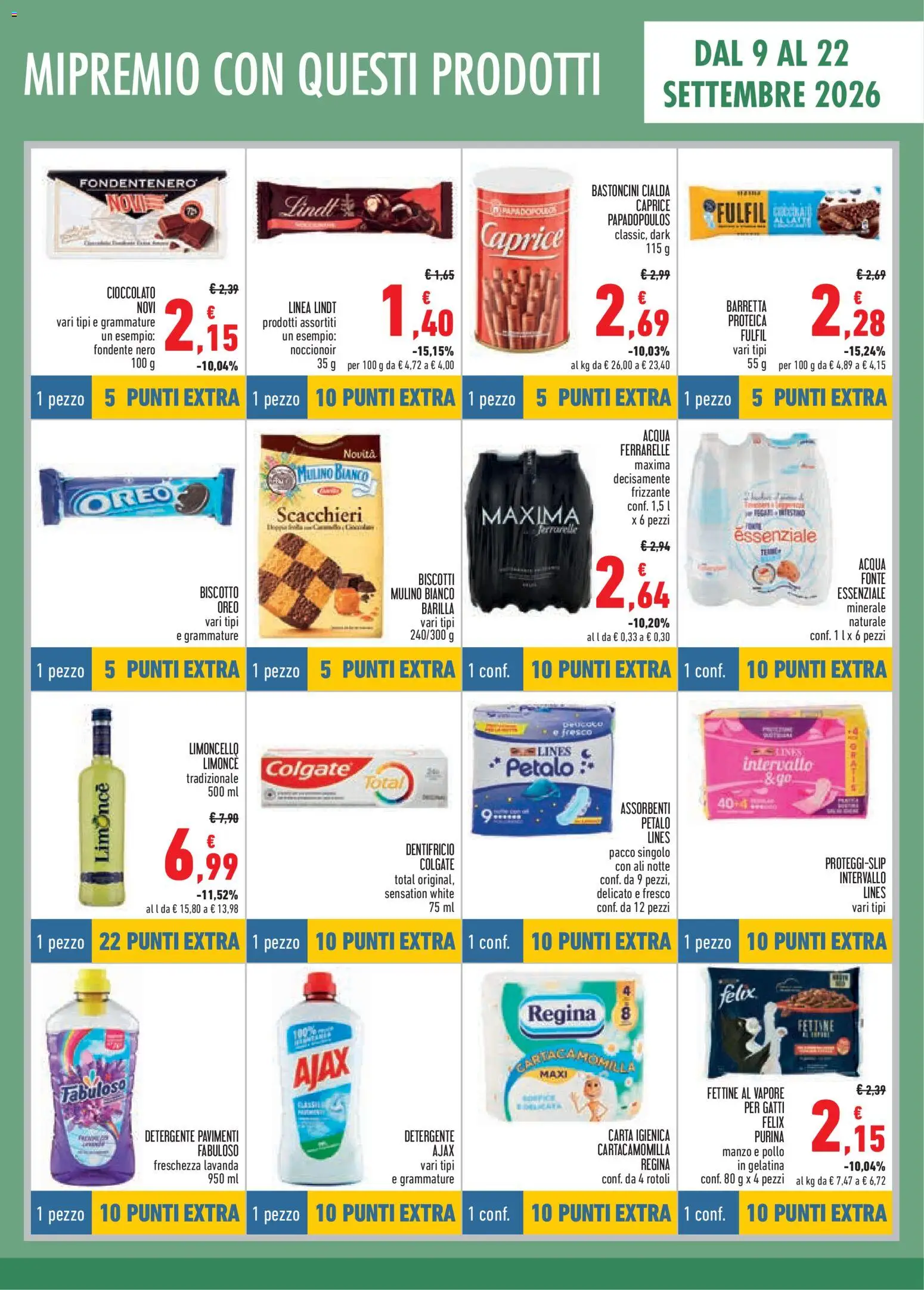 Volantino Conad del 09/09/2026 | Pagina: 5 | Prodotti: Detergente, Barilla, Limoncello, Ferrarelle