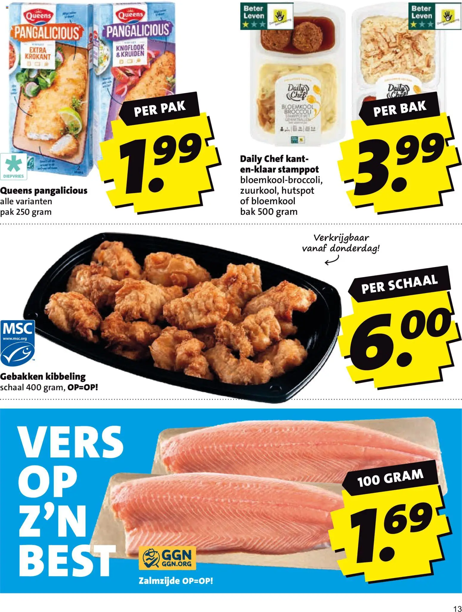 {H1} | Pagina: 13 | Producten: Bloemkool, Broccoli, Schaal, Knoflook