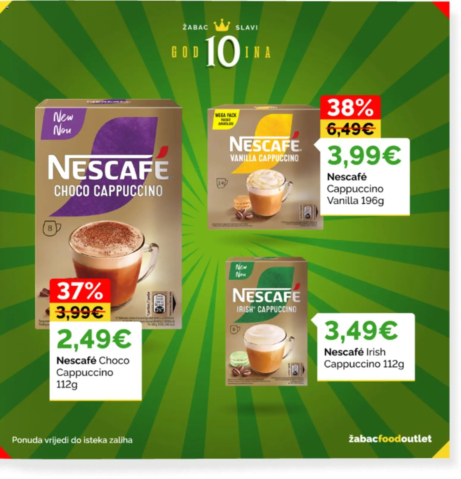 Žabac katalog | vrijedi od 13.07.2026 | Stranica: 85 | Proizvodi: Nescafe, Cappuccino