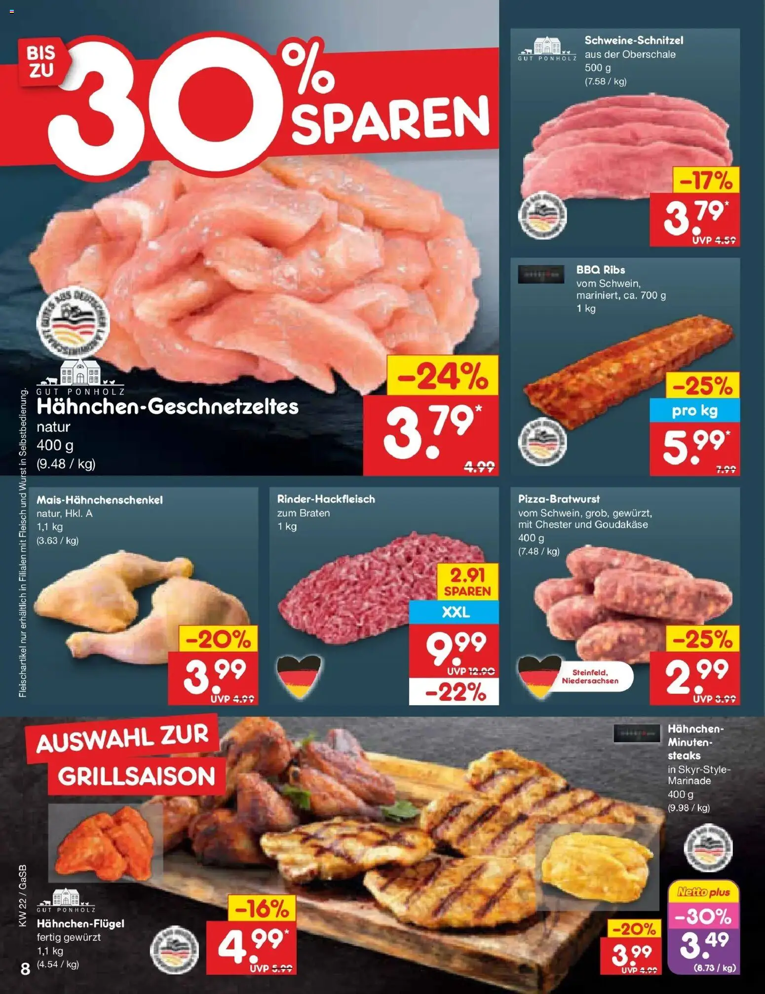 Netto Marken-Discount Prospekt Bremen-Lesum – gültig ab 26.05.2026 | Seite: 10 | Produkte: Hahnchen, Wurst, Fleisch
