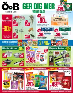 ÖoB erbjudanden - Förhandsvisning av reklamblad från butik ÖoB aktuell från 17/08/2026