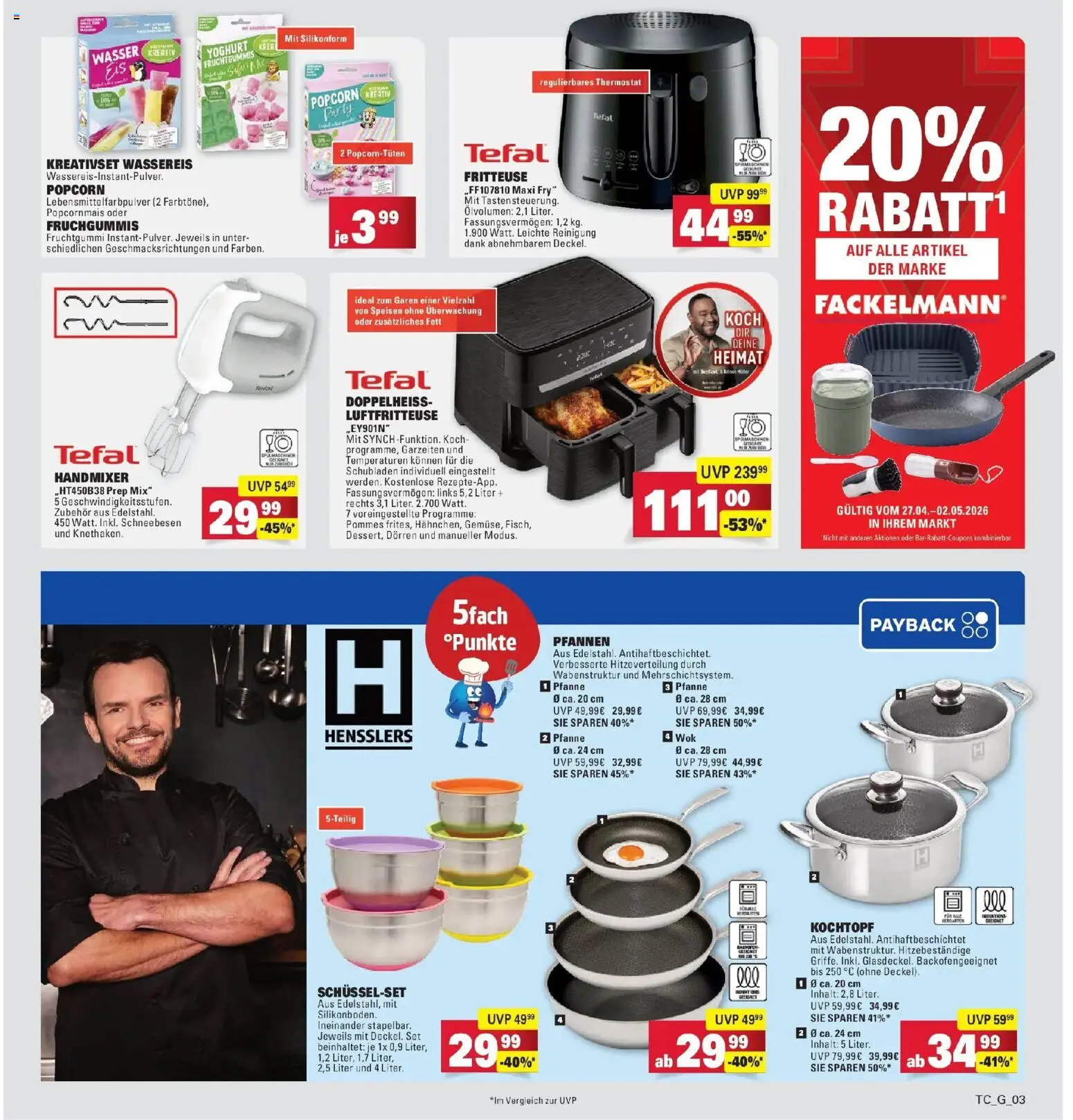 Marktkauf Prospekt Weil Am Rhein	 – gültig ab 27.04.2026 | Seite: 35 | Produkte: Mixer, Pommes, Wasser, Wok