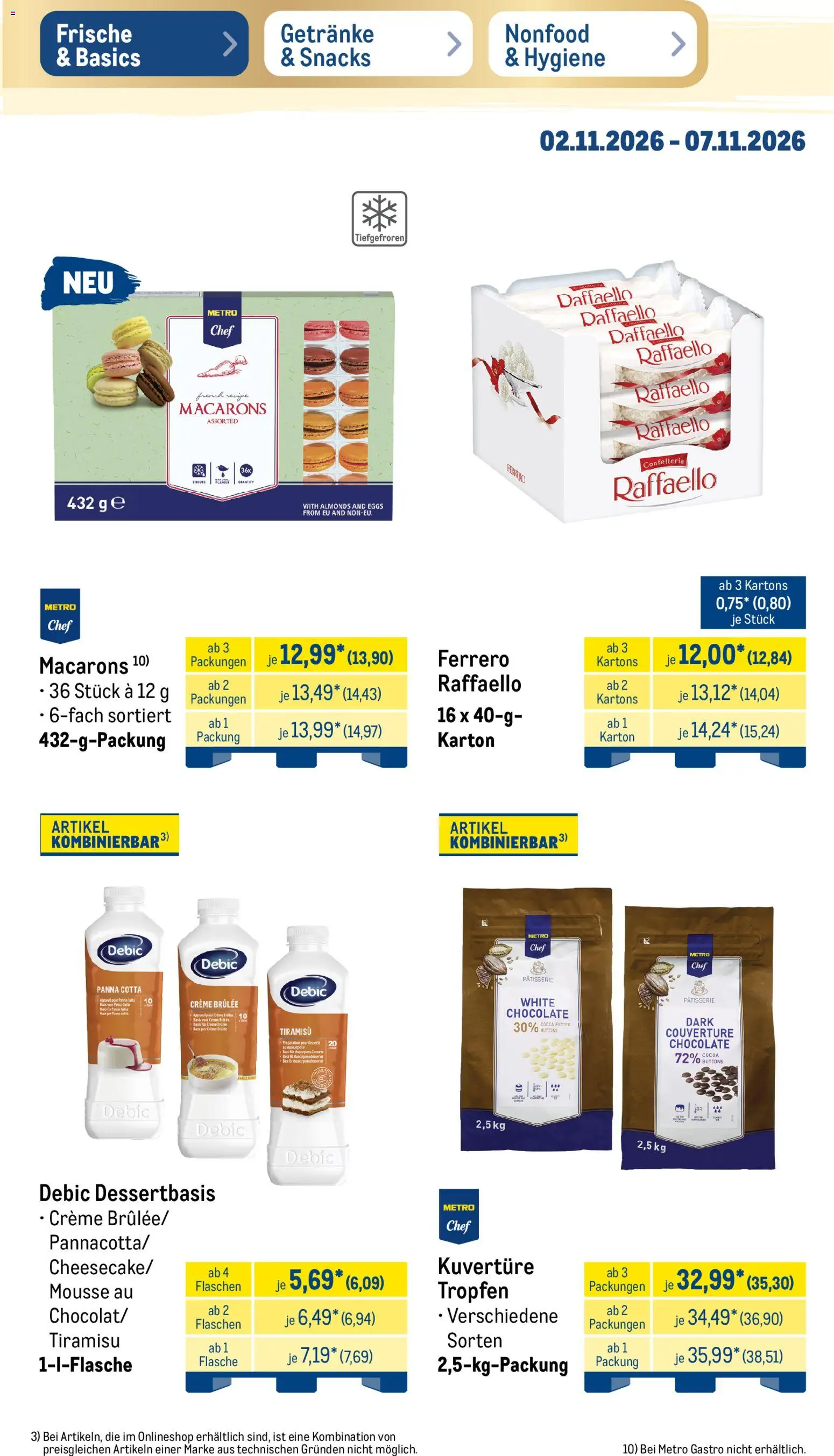 Metro Black Friday – gültig ab 02.11.2026 | Seite: 21 | Produkte: Raffaello, Creme, Creme brulee