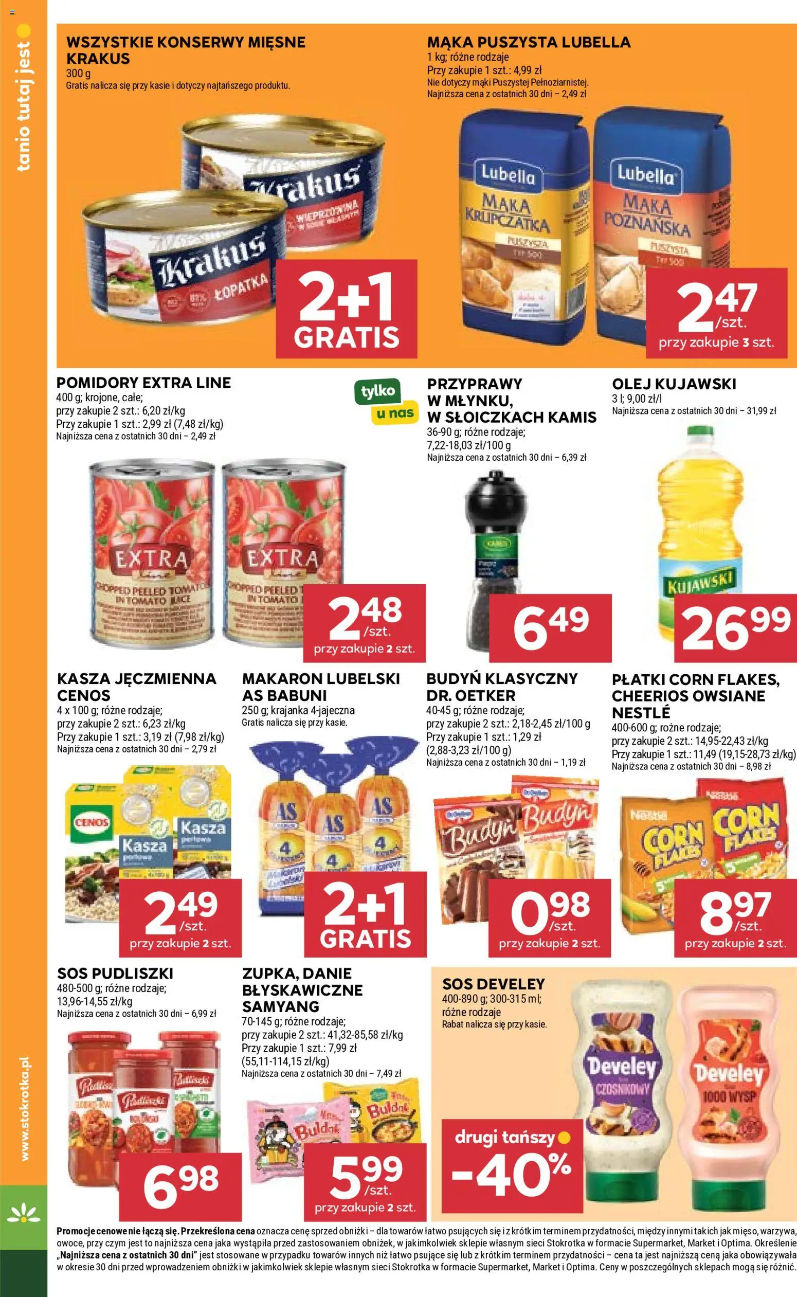 Stokrotka gazetka - Market od 09.07.2026 | Strona: 16 | Produkty: Kasza jęczmienna, Pomidory, Płatki, Warzywa