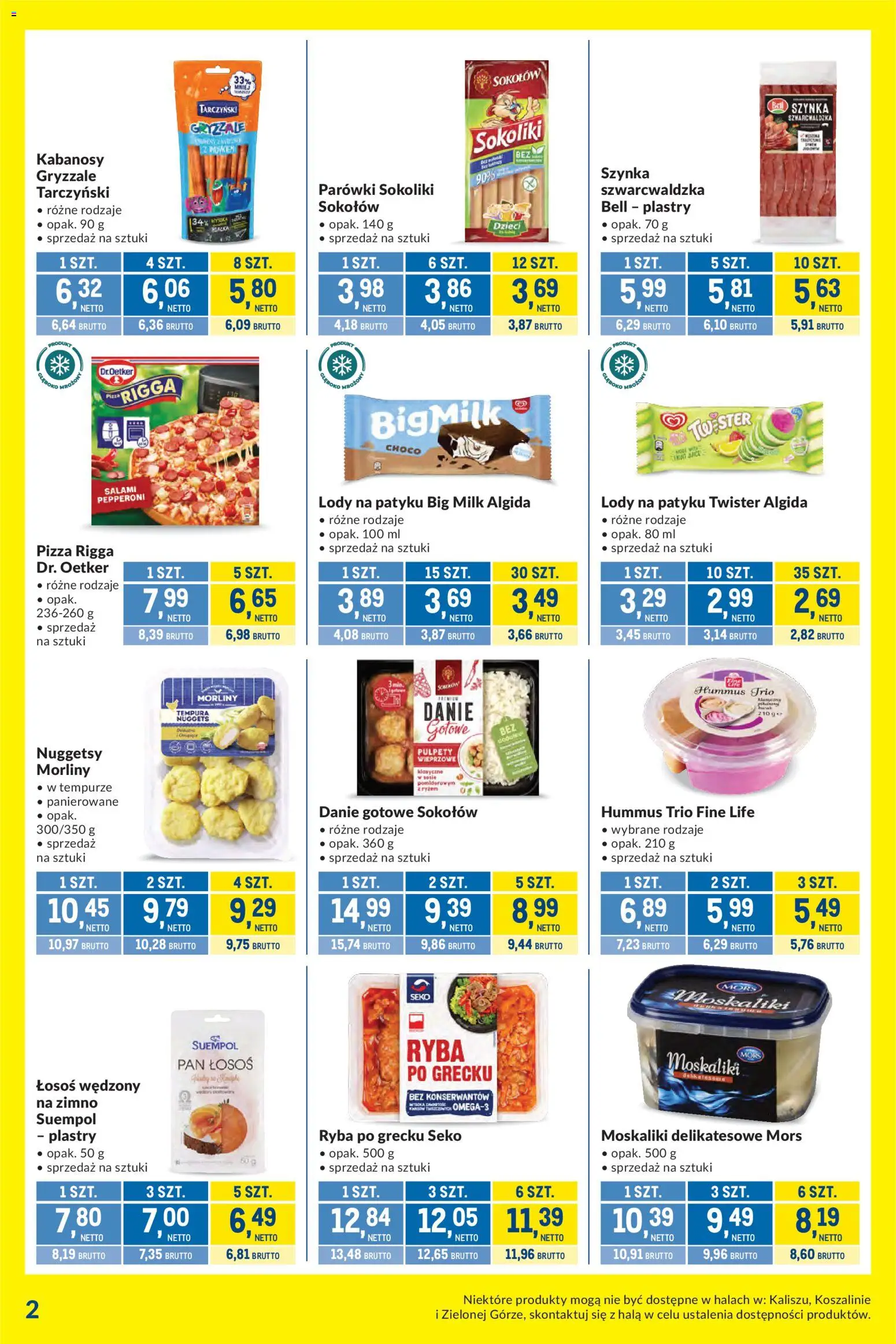 Makro gazetka - Kupujesz więcej płacisz mniej od 09.06.2026 | Strona: 2 | Produkty: Kabanosy, Parówki, Big Milk, Lody na patyku