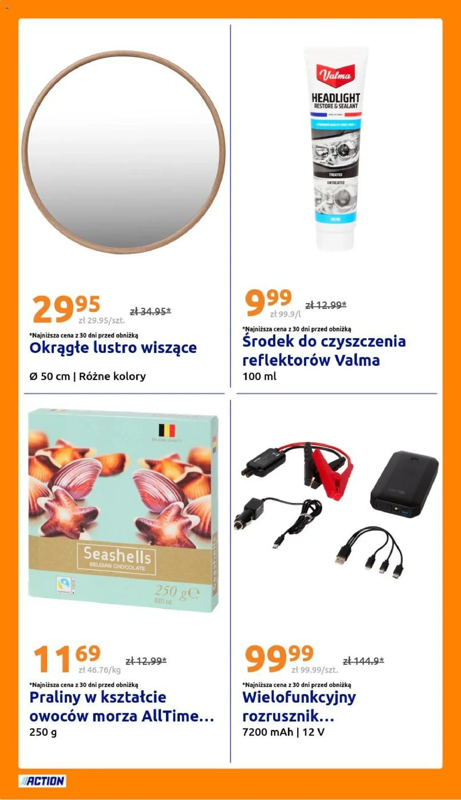 Action gazetka od 07.10.2026 | Strona: 24 | Produkty: Praliny, Lustro