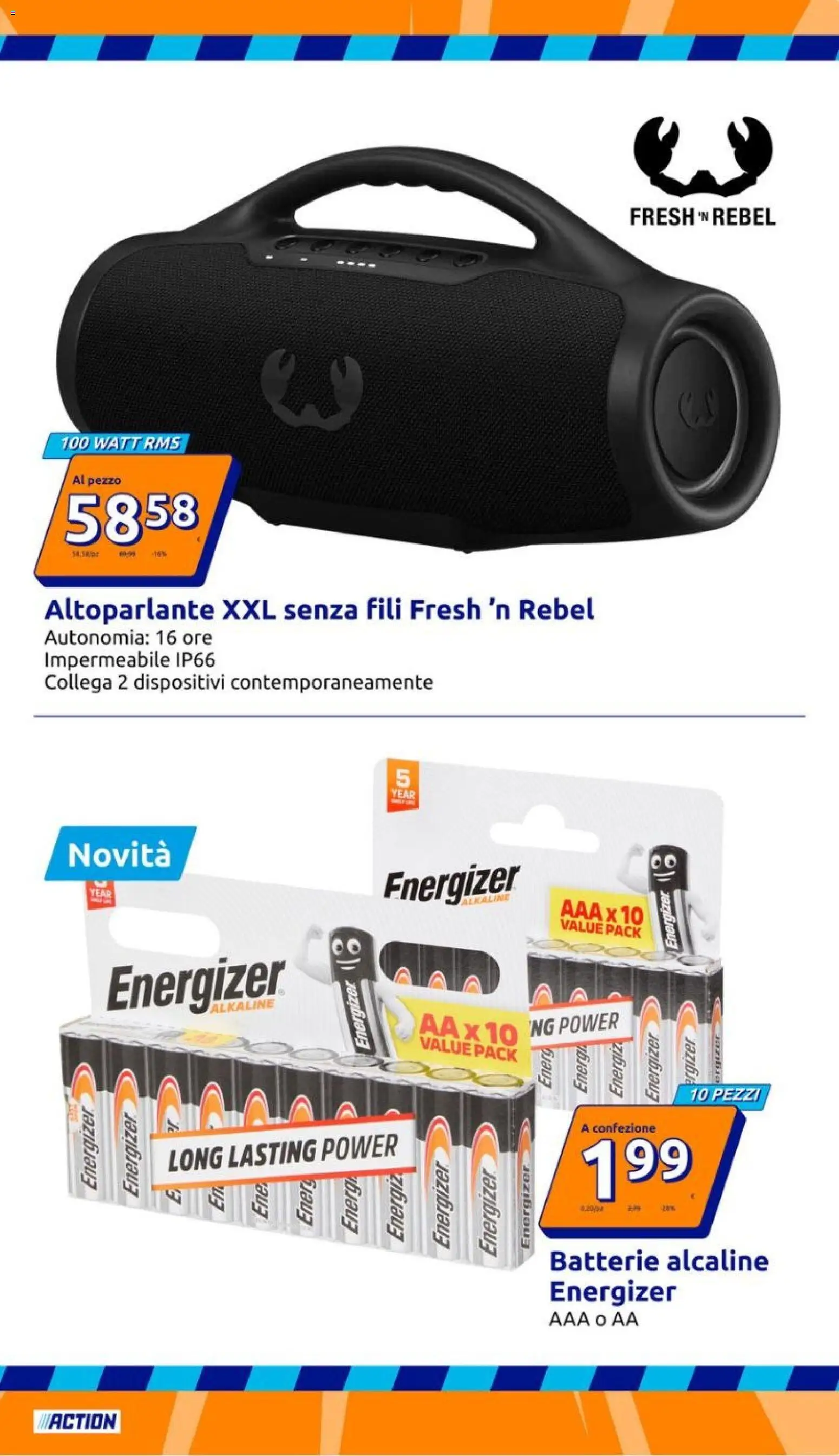 Volantino Action del 20.05.2026 | Pagina: 15 | Prodotti: Altoparlante, Batterie
