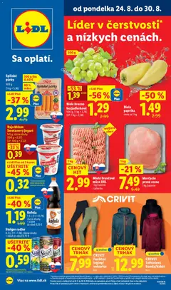 Lidl leták platný od 24.08.2026