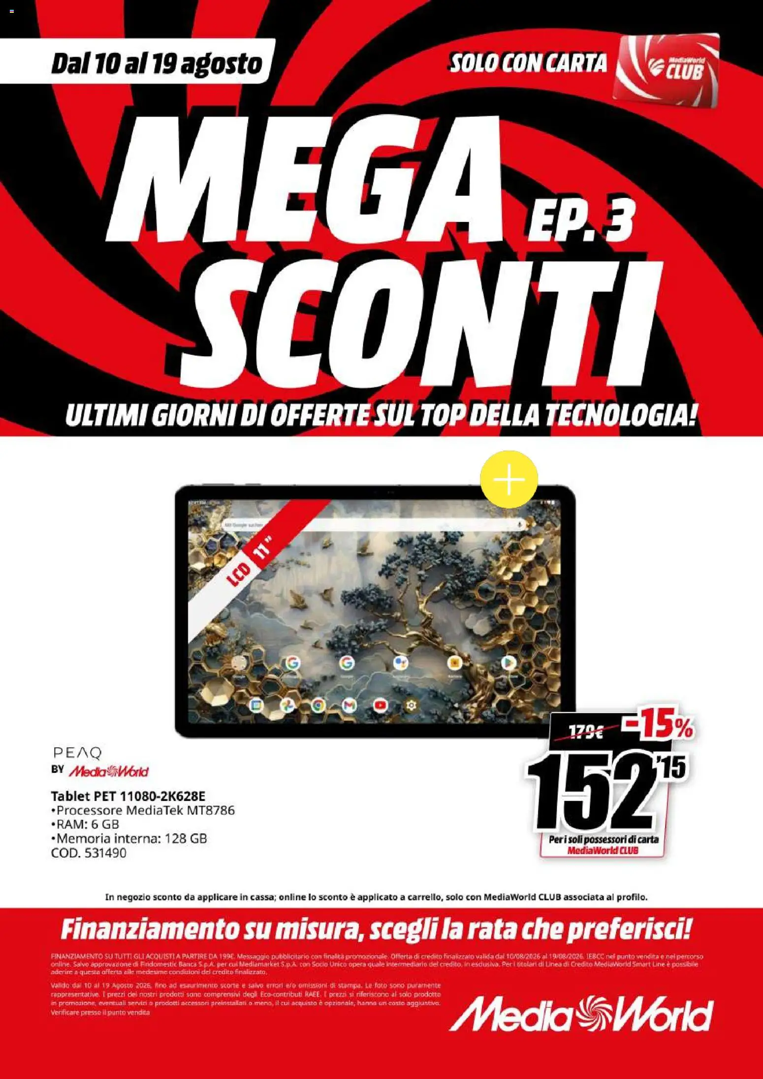 Volantino Media World del 10/08/2026 | Pagina: 19