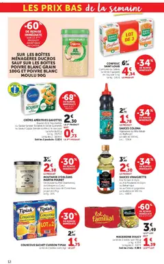 Super U - Prévisualisation de Super U - Les prix bas de la semaine valide à partir de 30/06/2026 | Page: 12 | Produits: Curry, Cidre, Semoule, Gingembre