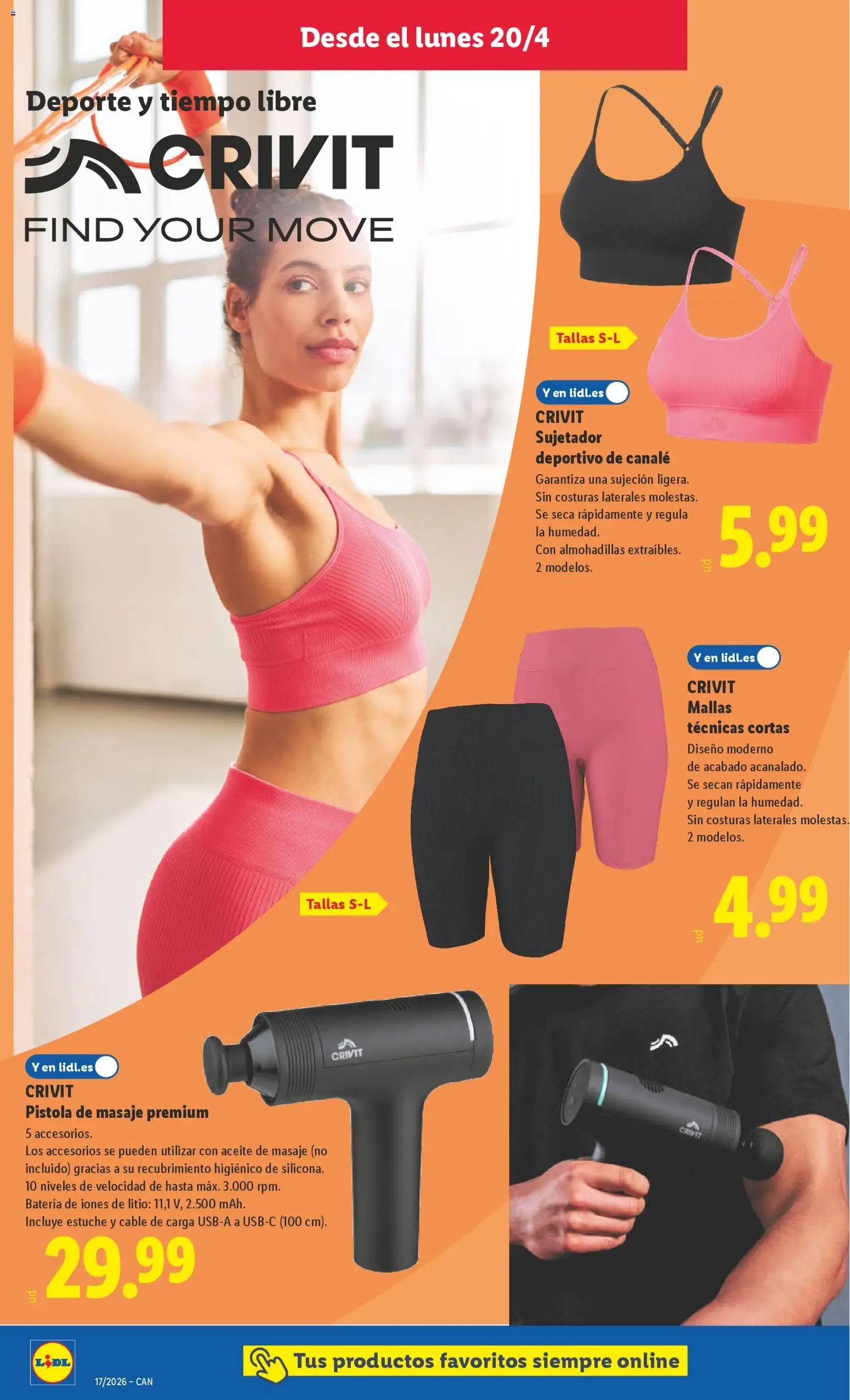 Lidl Canarias │ válido desde el 20.04.2026 | Página: 8 | Productos: Aceite, Cable, Batería