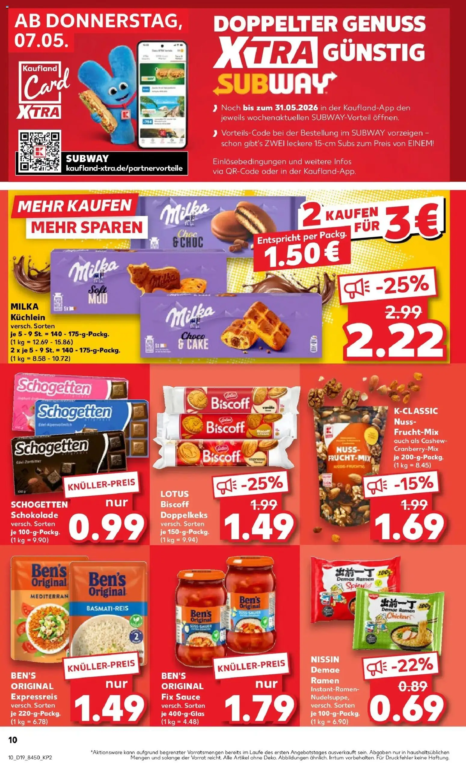 Prospekt Kaufland ab 04.05.2026 » Angebote Online zum Blättern | Seite: 15 | Produkte: Basmatireis, Schokolade, Milka, Schogetten