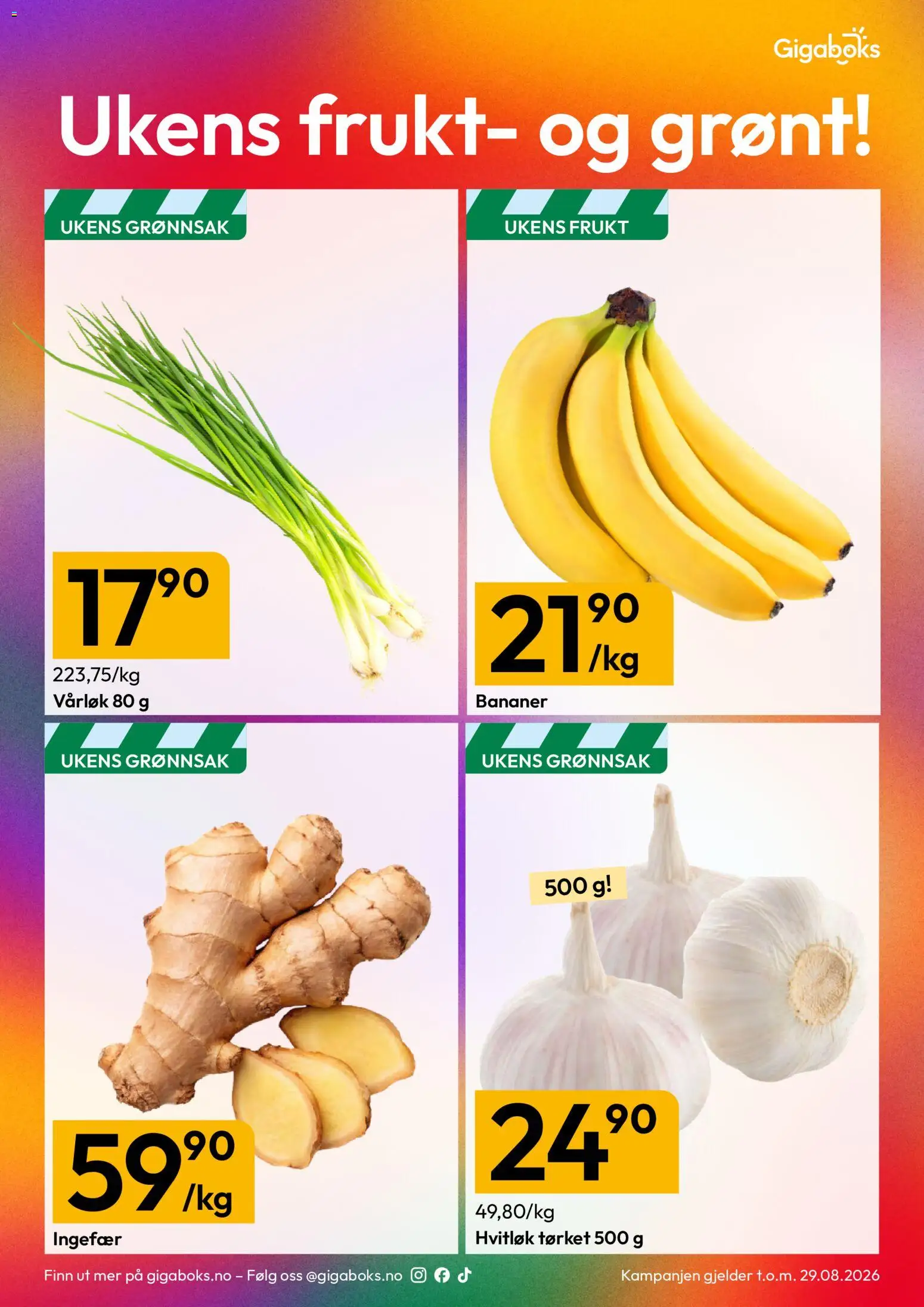 {H1} | Side: 11 | Produkter: Frukt, Ingefær, Hvitløk, Vårløk