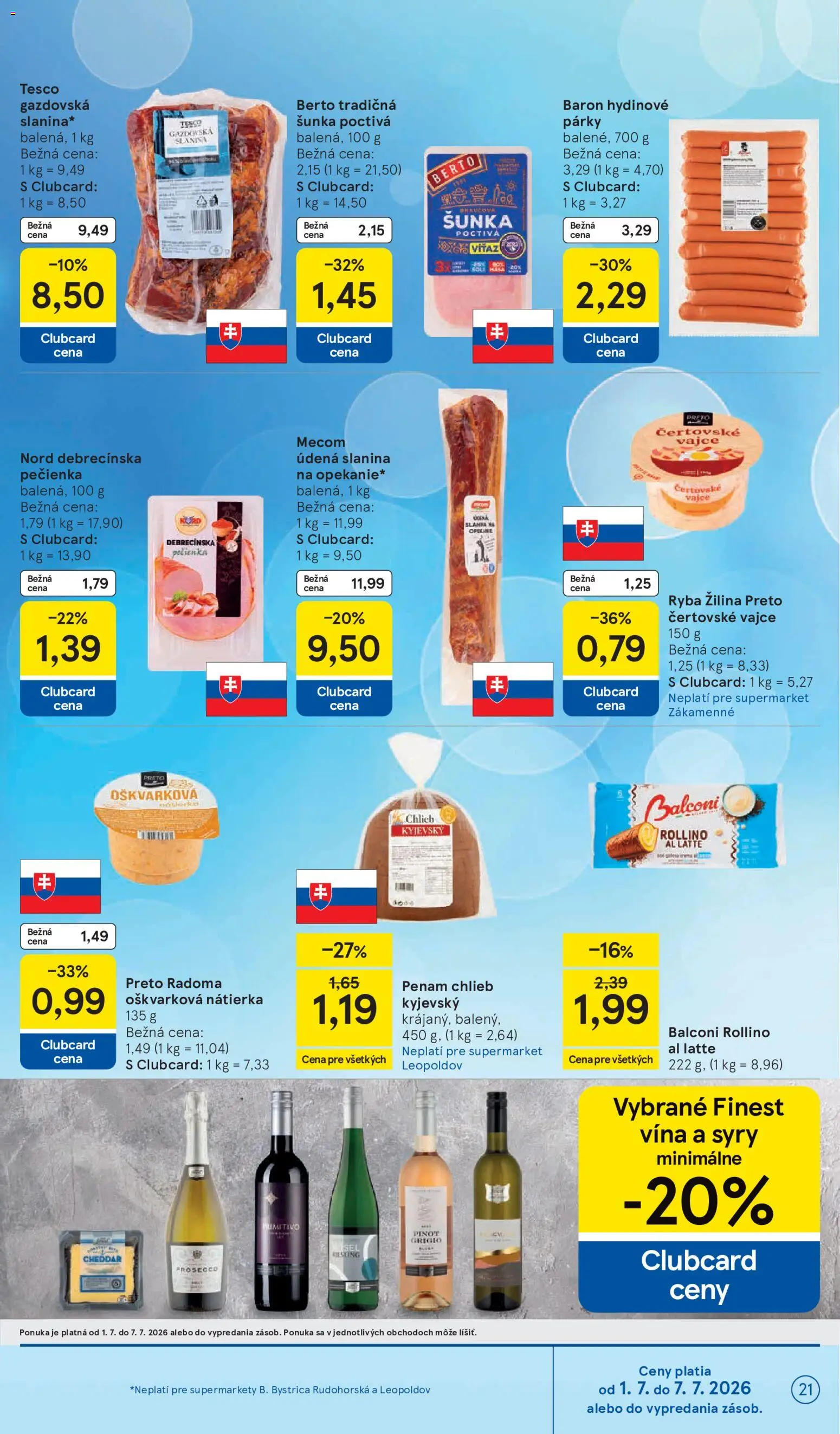 Nové Tesco akcie – leták je platný od 01.07.2026 | Strana: 21