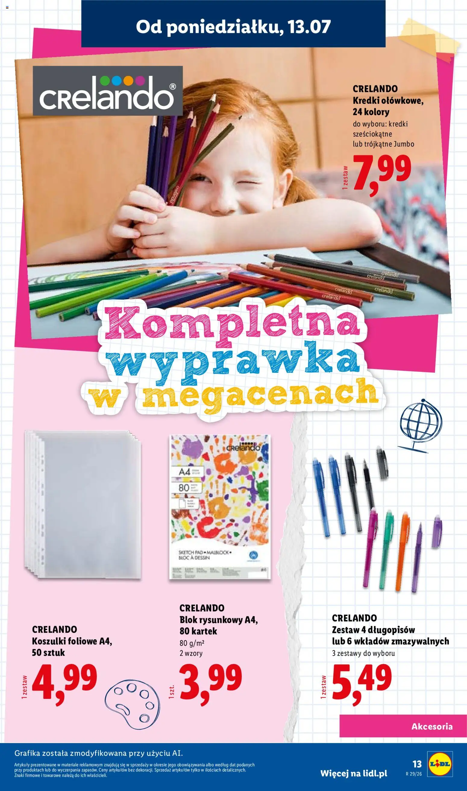 Lidl Polsko katalog od 09.07.2026 | Strana: 13 | Produkty: Blok