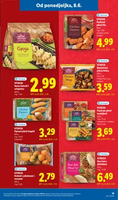 VITASIA Gyoza kimchi i svinjetina, 400 g, spicy pork and kimchi filling dumplings. - Pregled kataloga iz trgovine Lidl, vrijedi od 08.06.2026 | Stranica: 19
