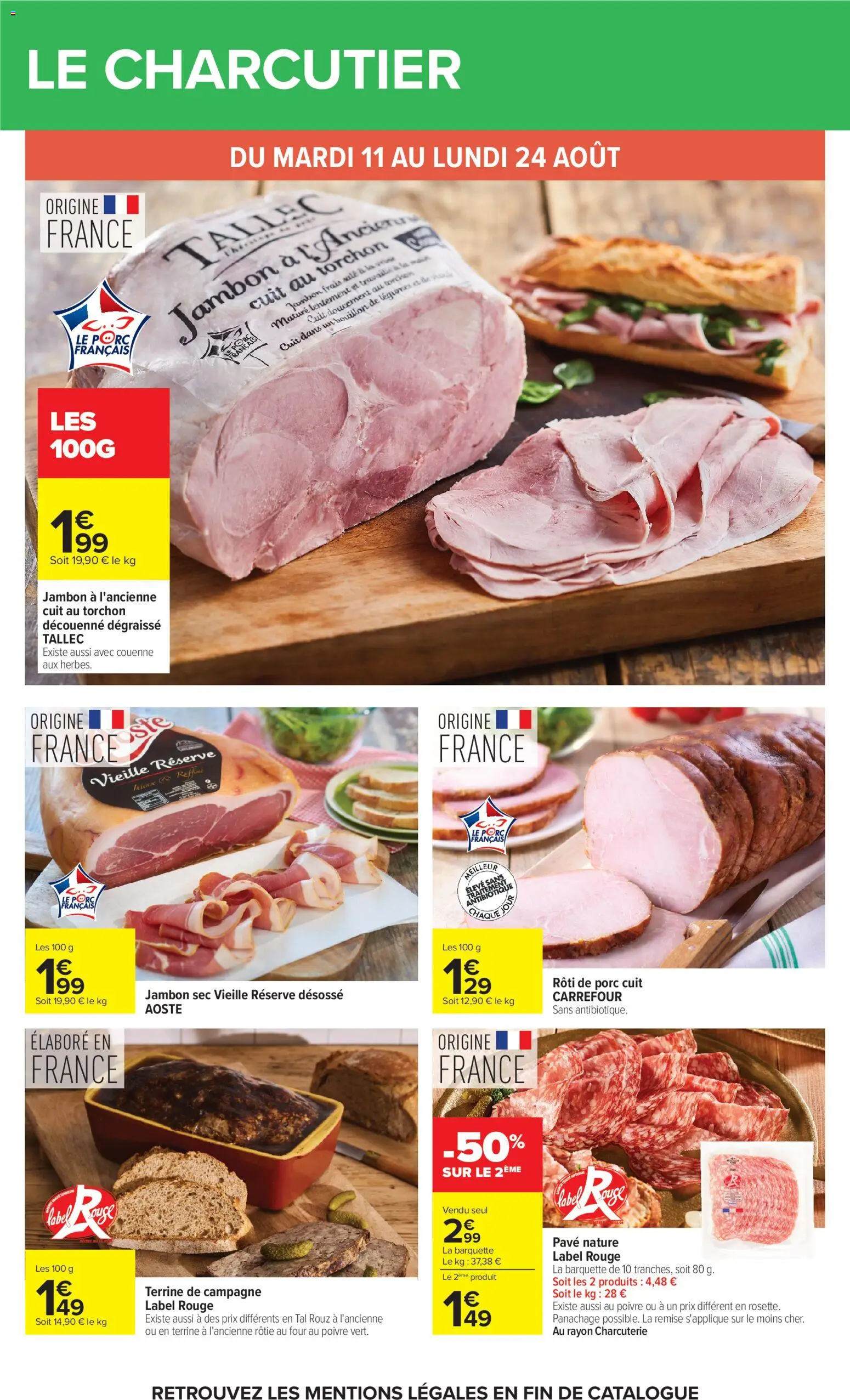 {H1} | Page: 20 | Produits: Torchon, Poivre, Jambon, Porc
